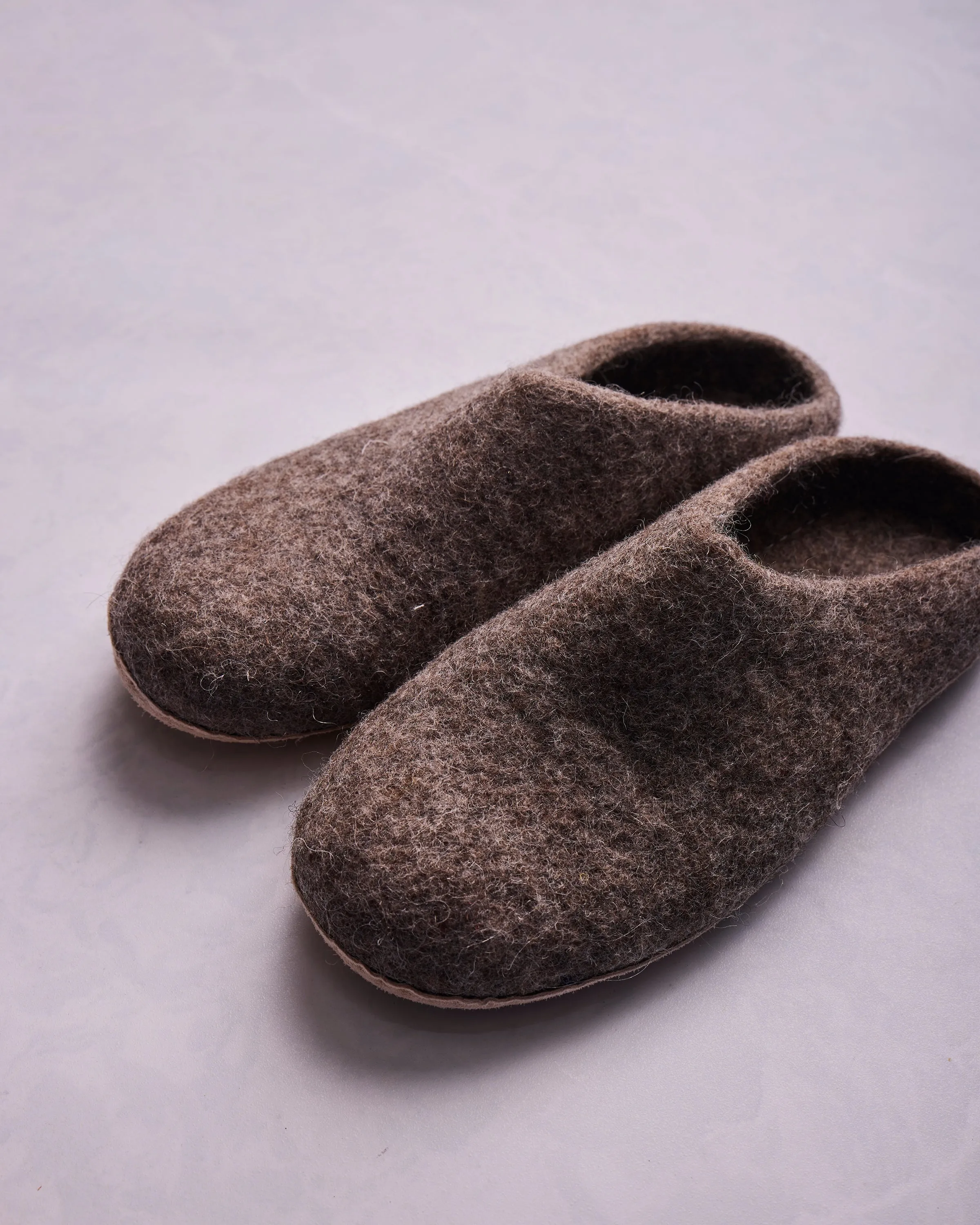Earth Brown - Organic Merino Wool Slippers sold by Printfresh product image thumbnail 2