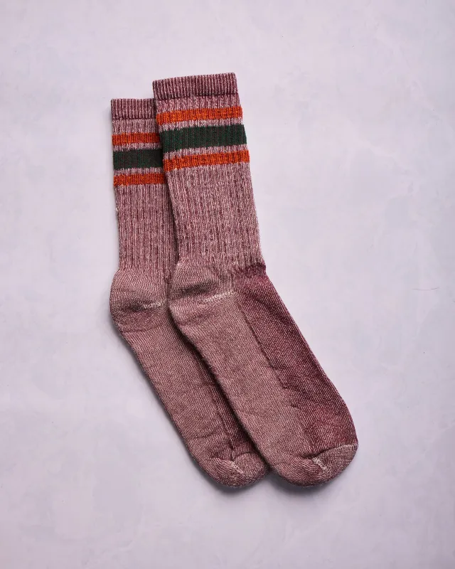 Maroon - Merino Activity Socks - American Trench sold by Printfresh