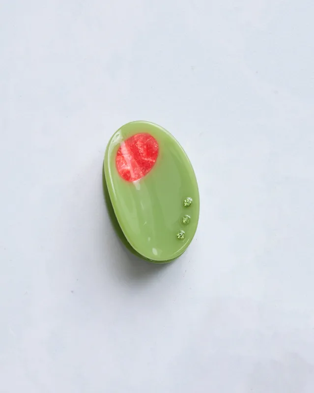 Olive Green - Olive Claw Clip - Line & Co sold by Printfresh