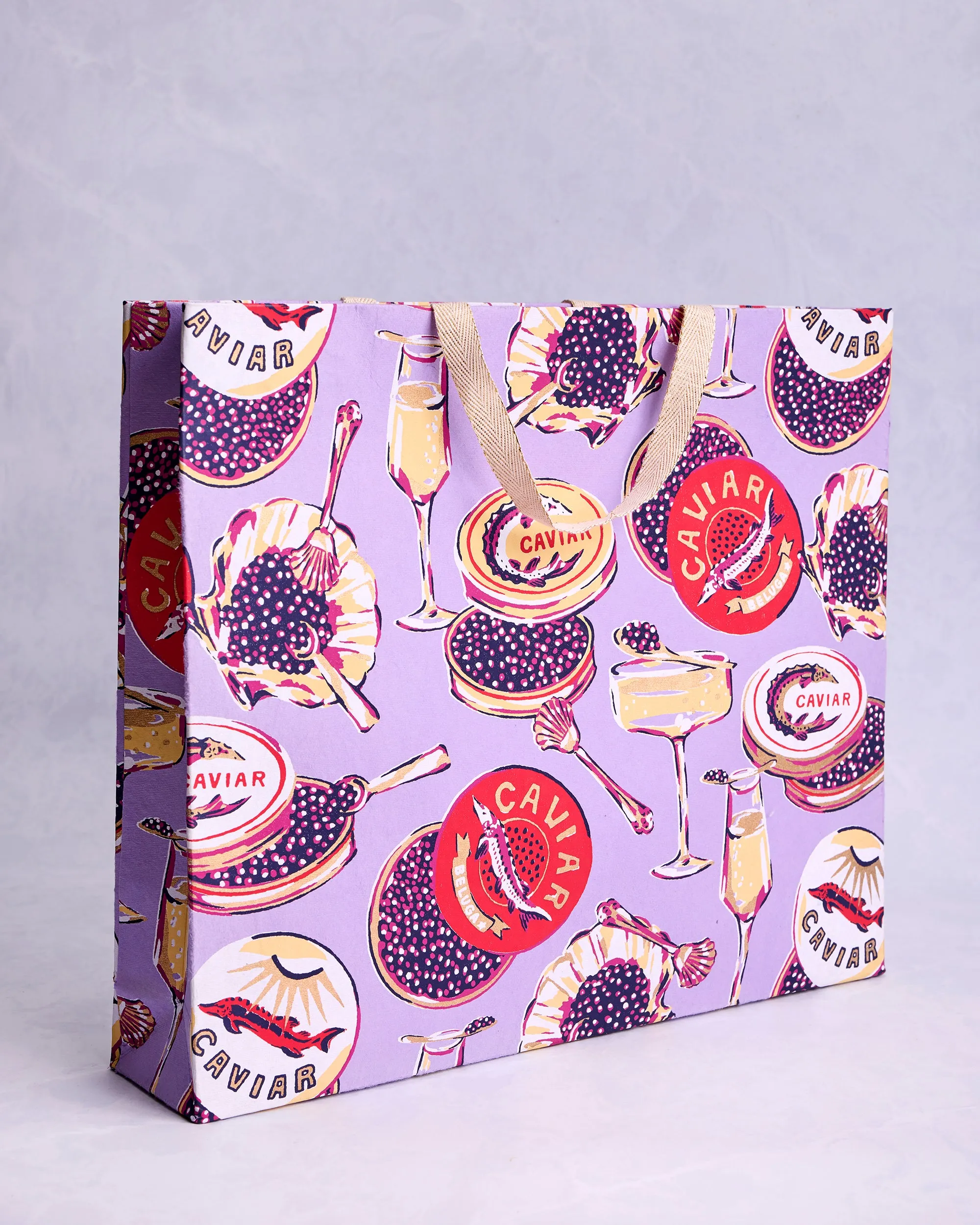 Champagne & Caviar - Paper Gift Bag - Lavender Spritz sold by Printfresh