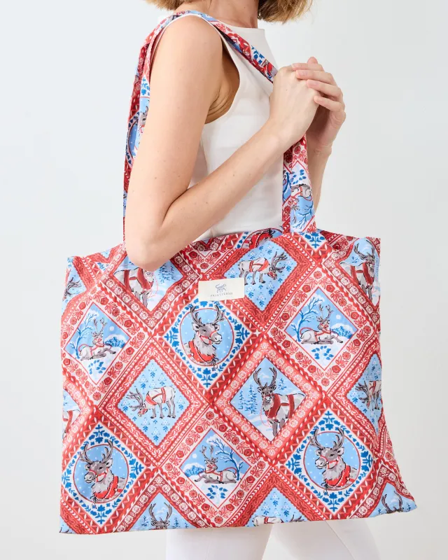 Reindeer Games - Go To Tote - Red Sleigh sold by Printfresh