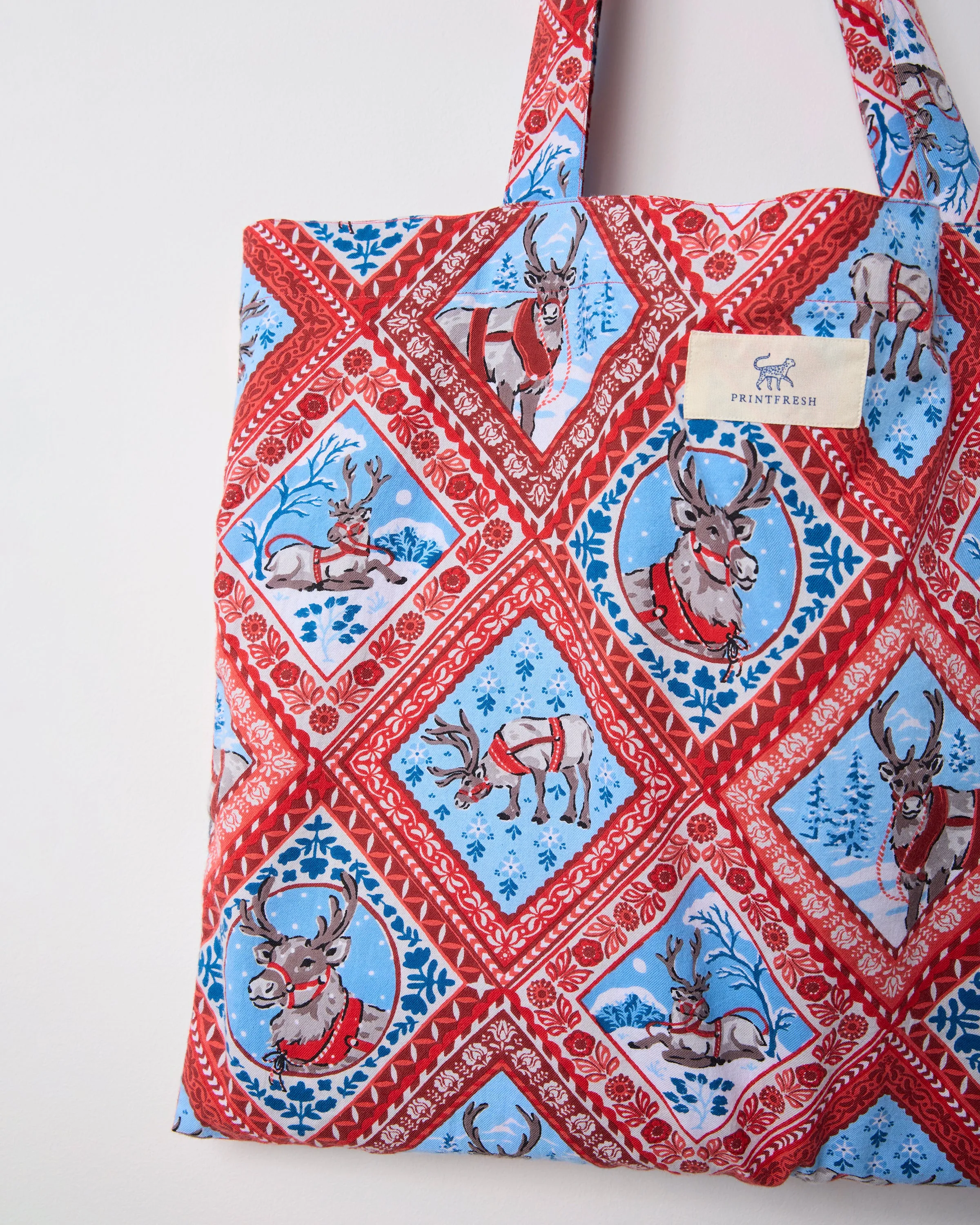 Reindeer Games - Go To Tote - Red Sleigh sold by Printfresh product image thumbnail 3