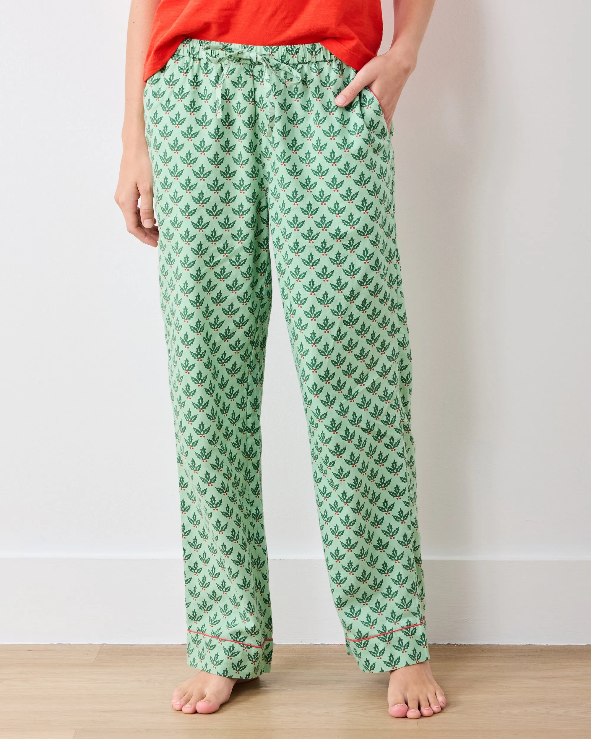 Holly Berry - PJ Pants - Sage sold by Printfresh product image thumbnail 5