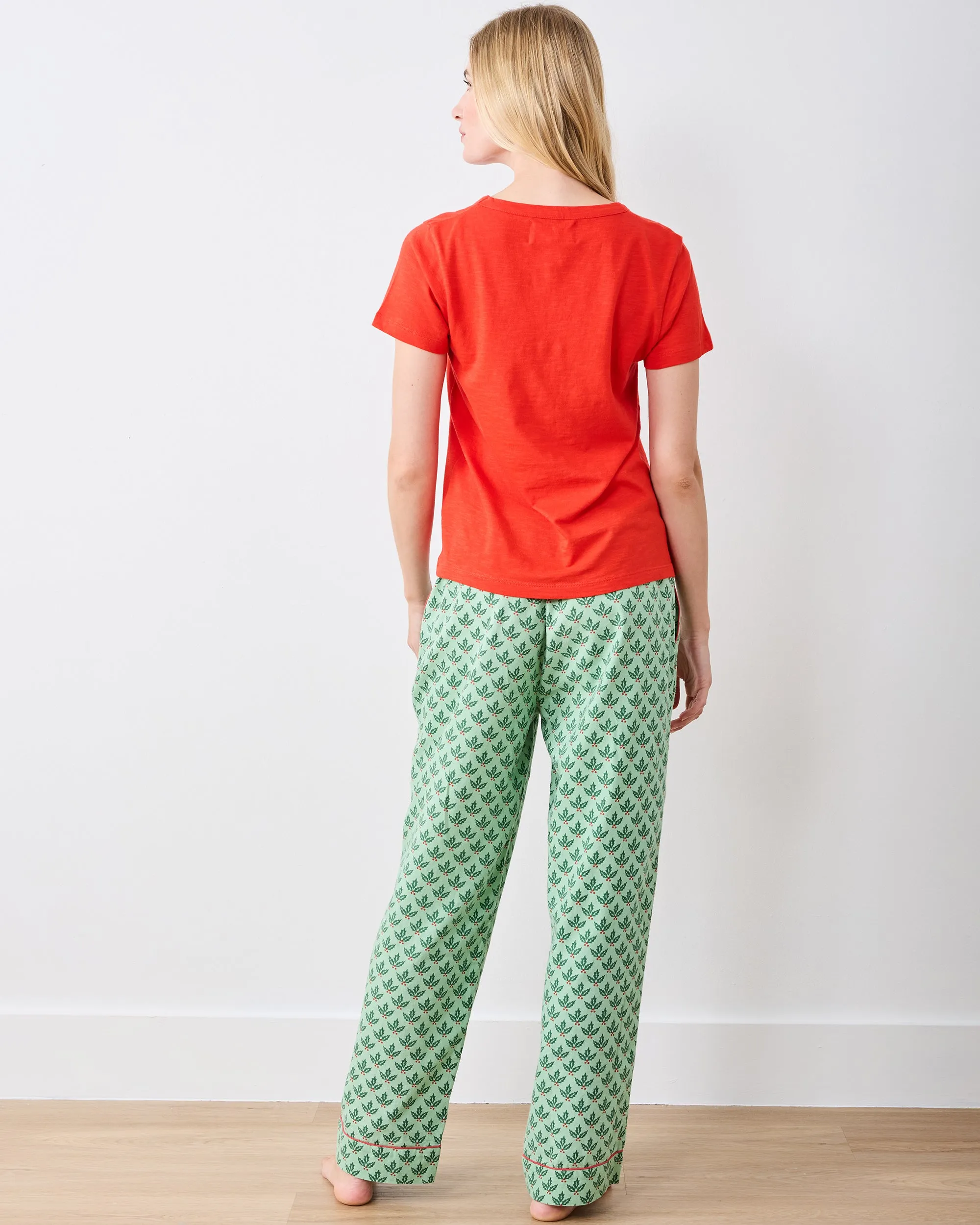 Holly Berry - PJ Pants - Sage sold by Printfresh product image thumbnail 4