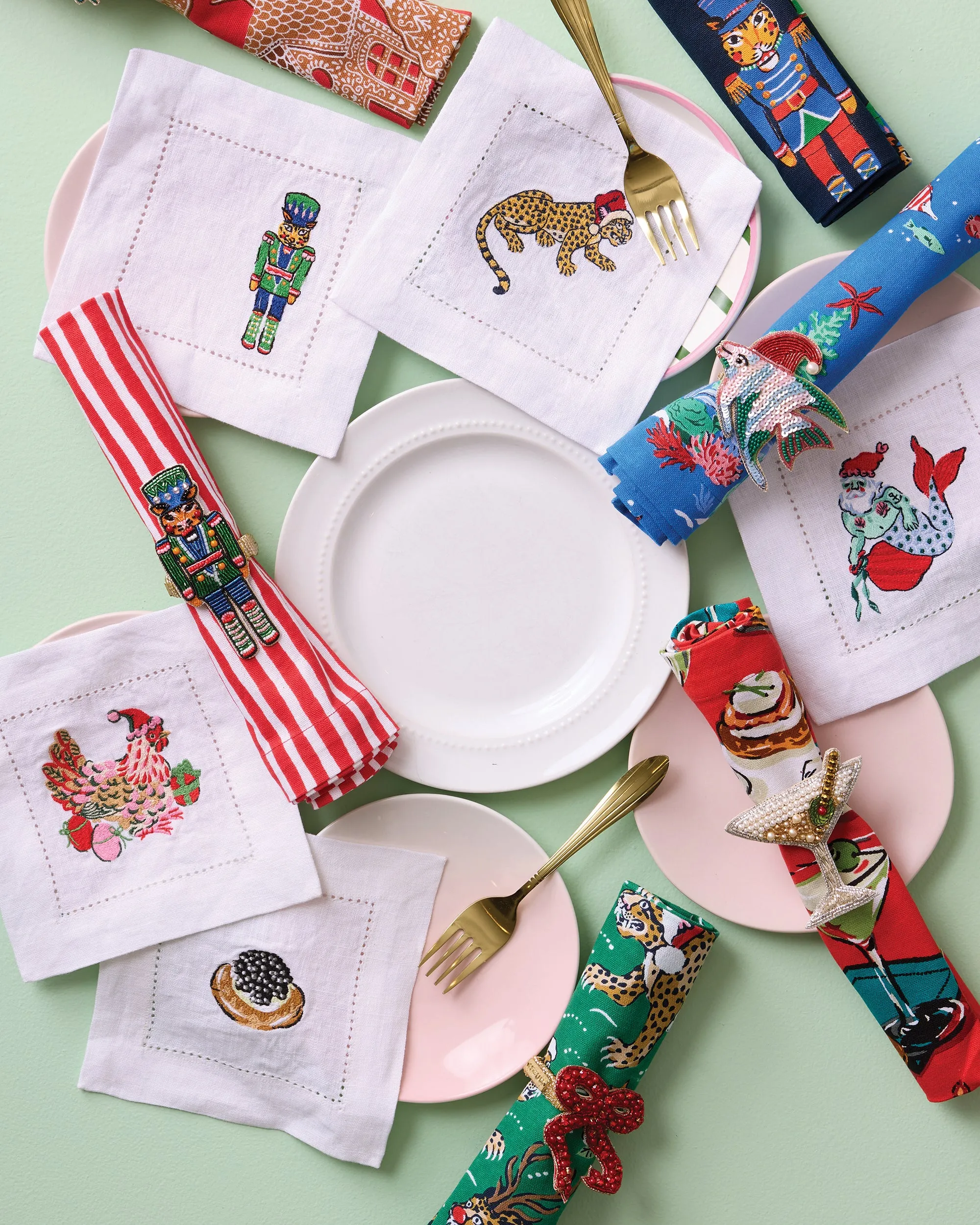 Bagheera Nutcracker - Napkin Ring Set Of 2 - Blue Multi sold by Printfresh product image thumbnail 2