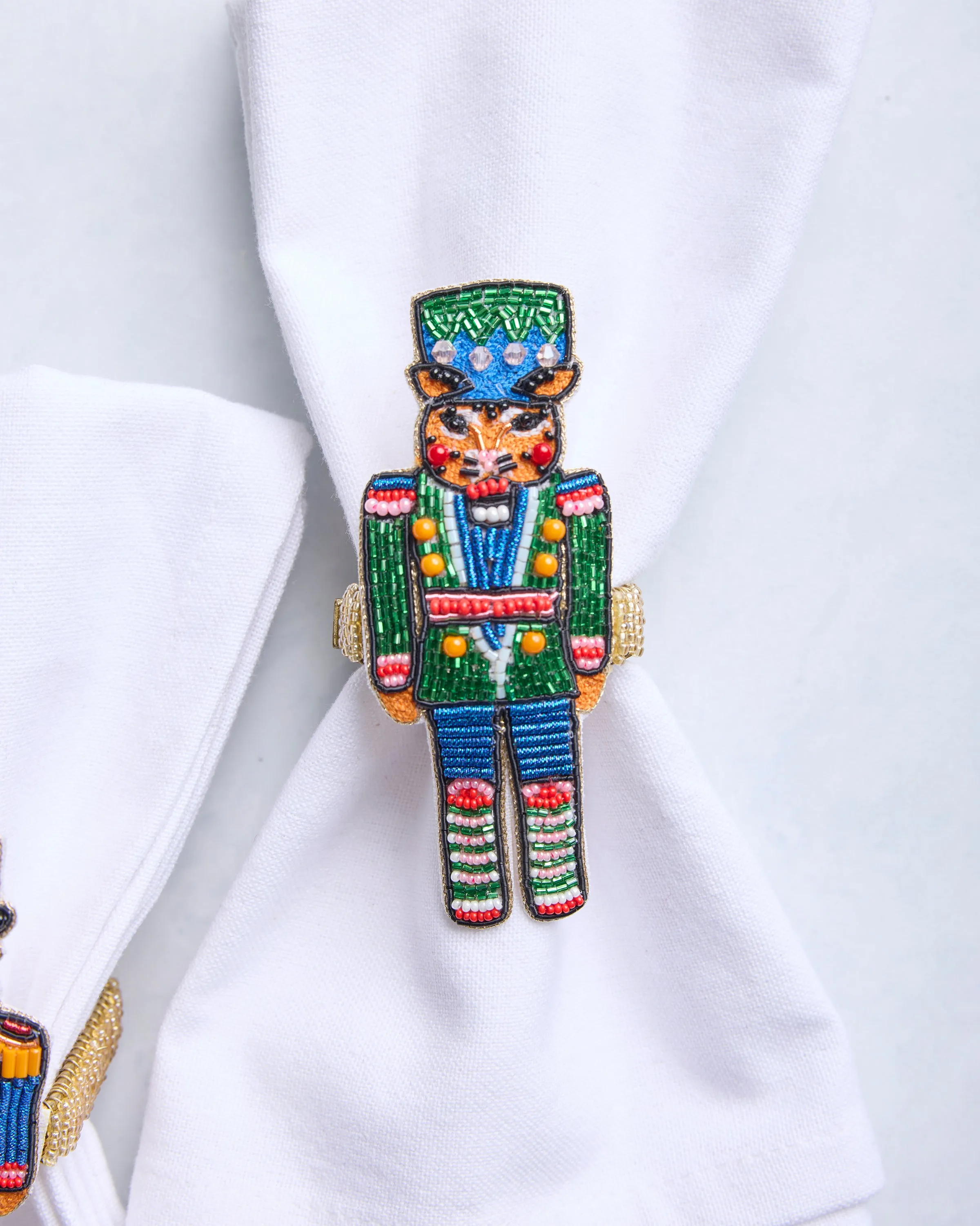 Bagheera Nutcracker - Napkin Ring Set Of 2 - Blue Multi sold by Printfresh product image thumbnail 4