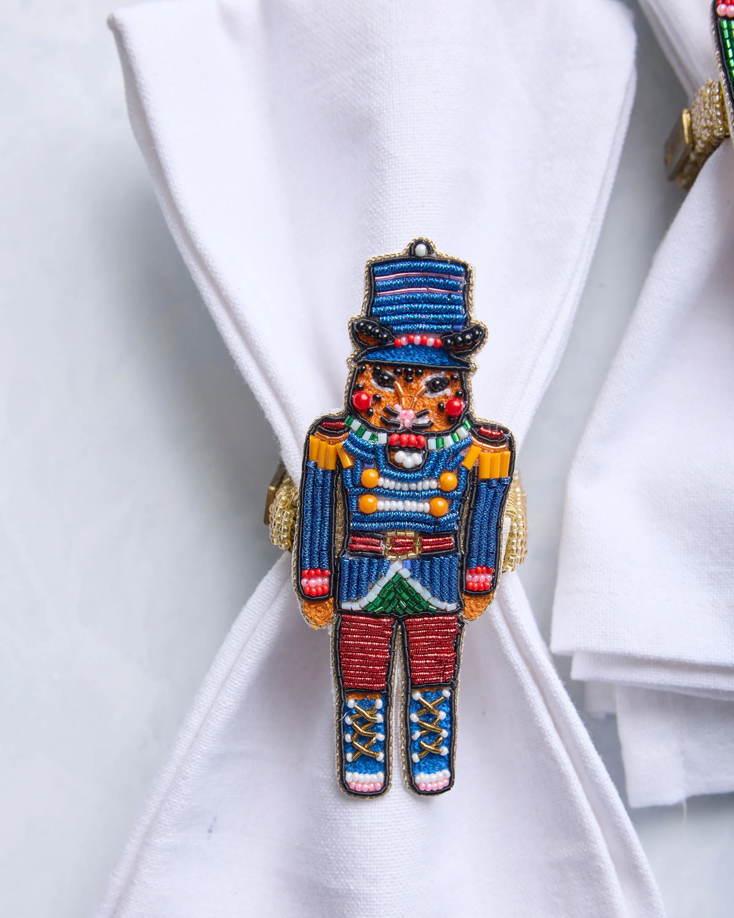 Bagheera Nutcracker - Napkin Ring Set Of 2 - Blue Multi sold by Printfresh product image thumbnail 3