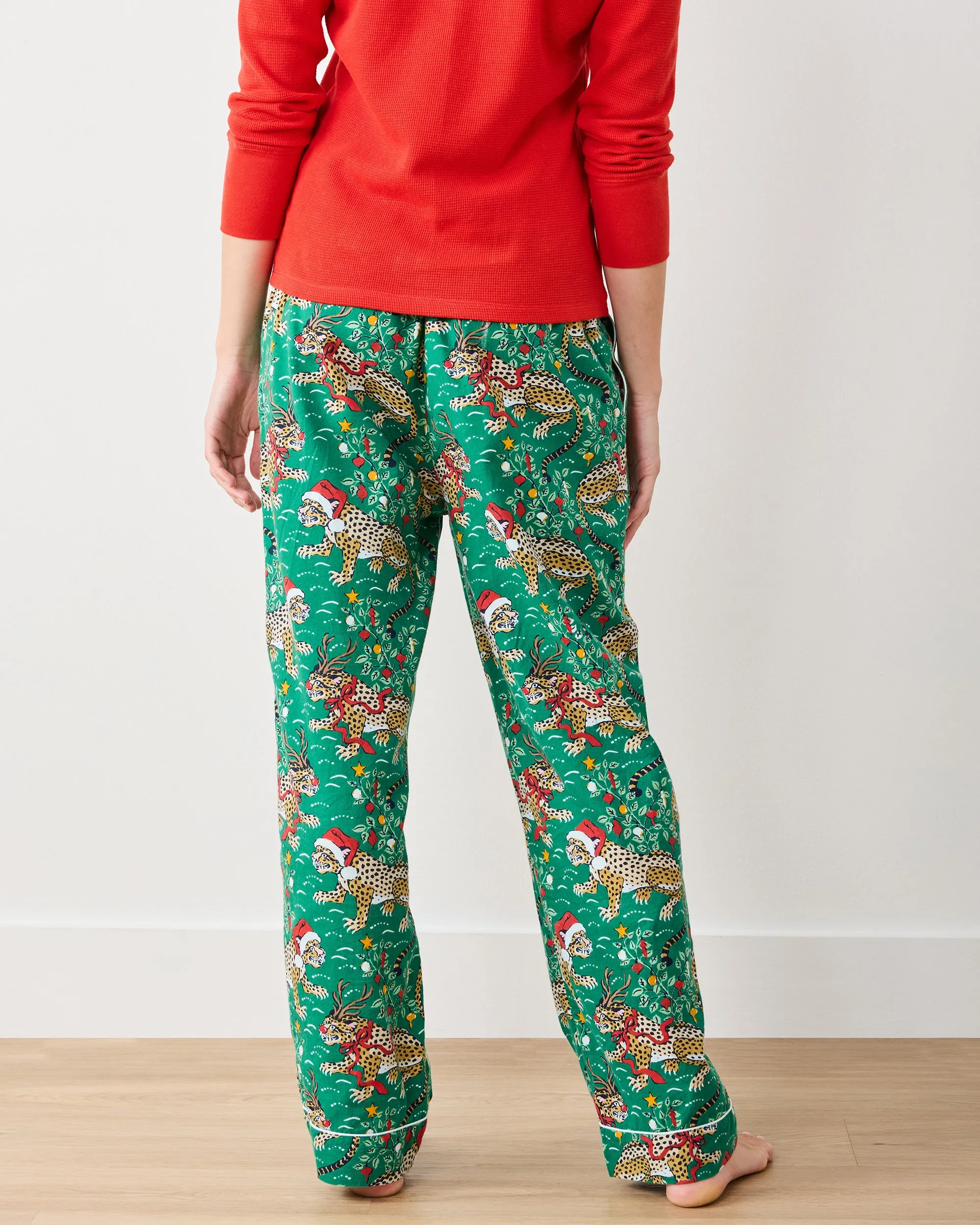 Very Merry Bagheera - Lightweight Flannel PJ Pants - Mistletoe sold by Printfresh product image thumbnail 5