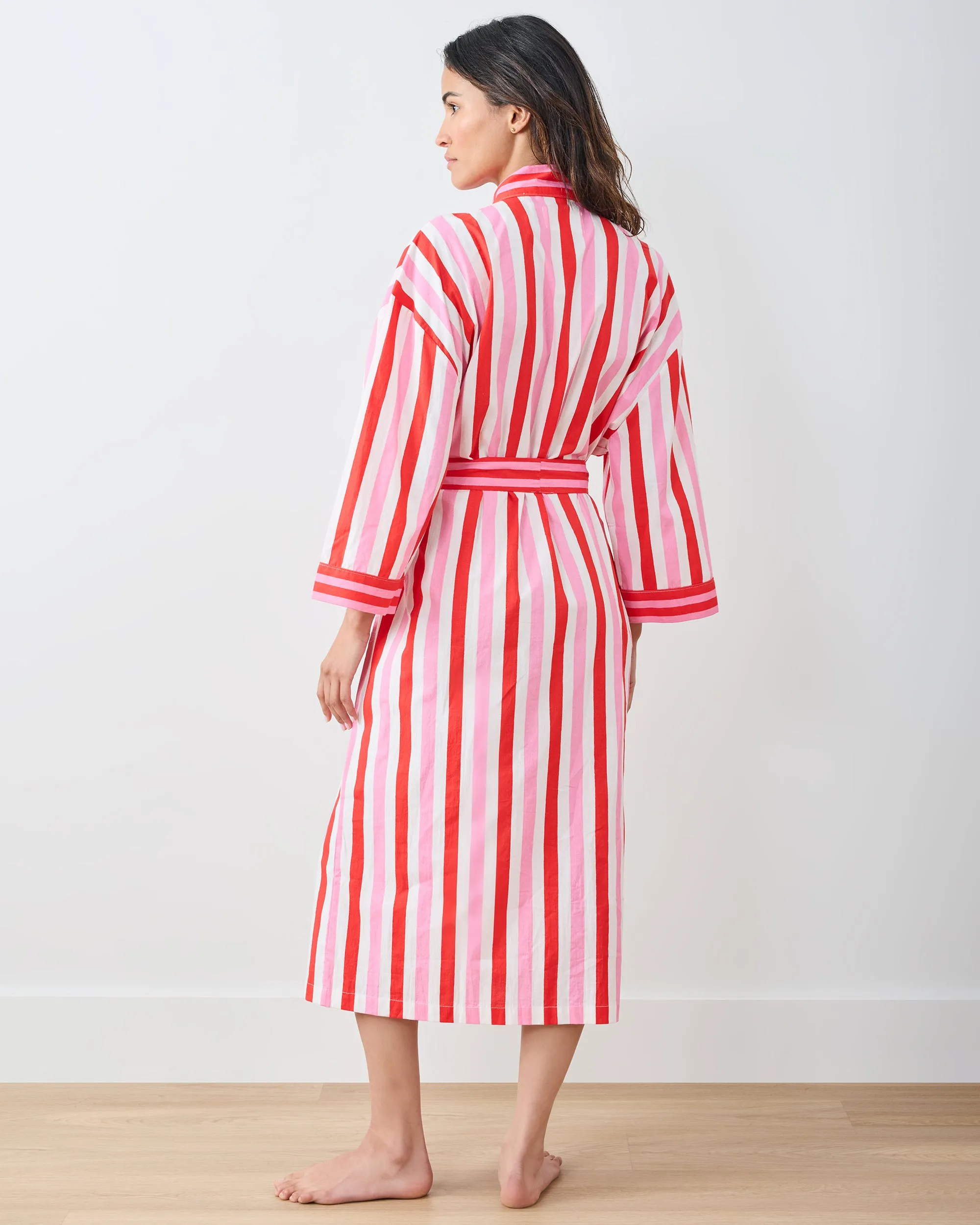 Taffy Stripes - Lounge Robe - Peppermint Swirl sold by Printfresh product image thumbnail 4