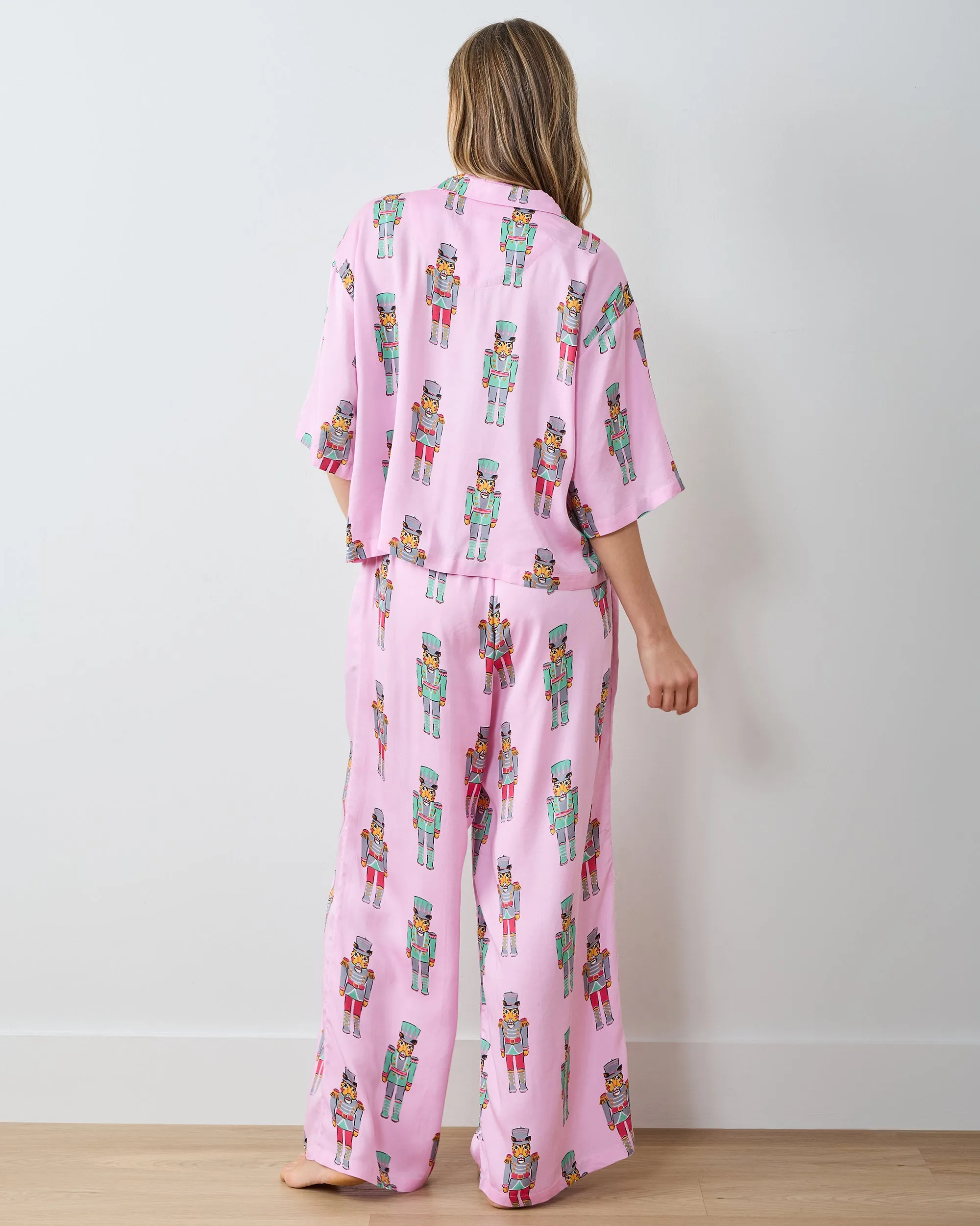 Leopard Nutcrackers - Tall Eco Satin Wildest Dreams Set - Pink Candy Cane sold by Printfresh product image thumbnail 5