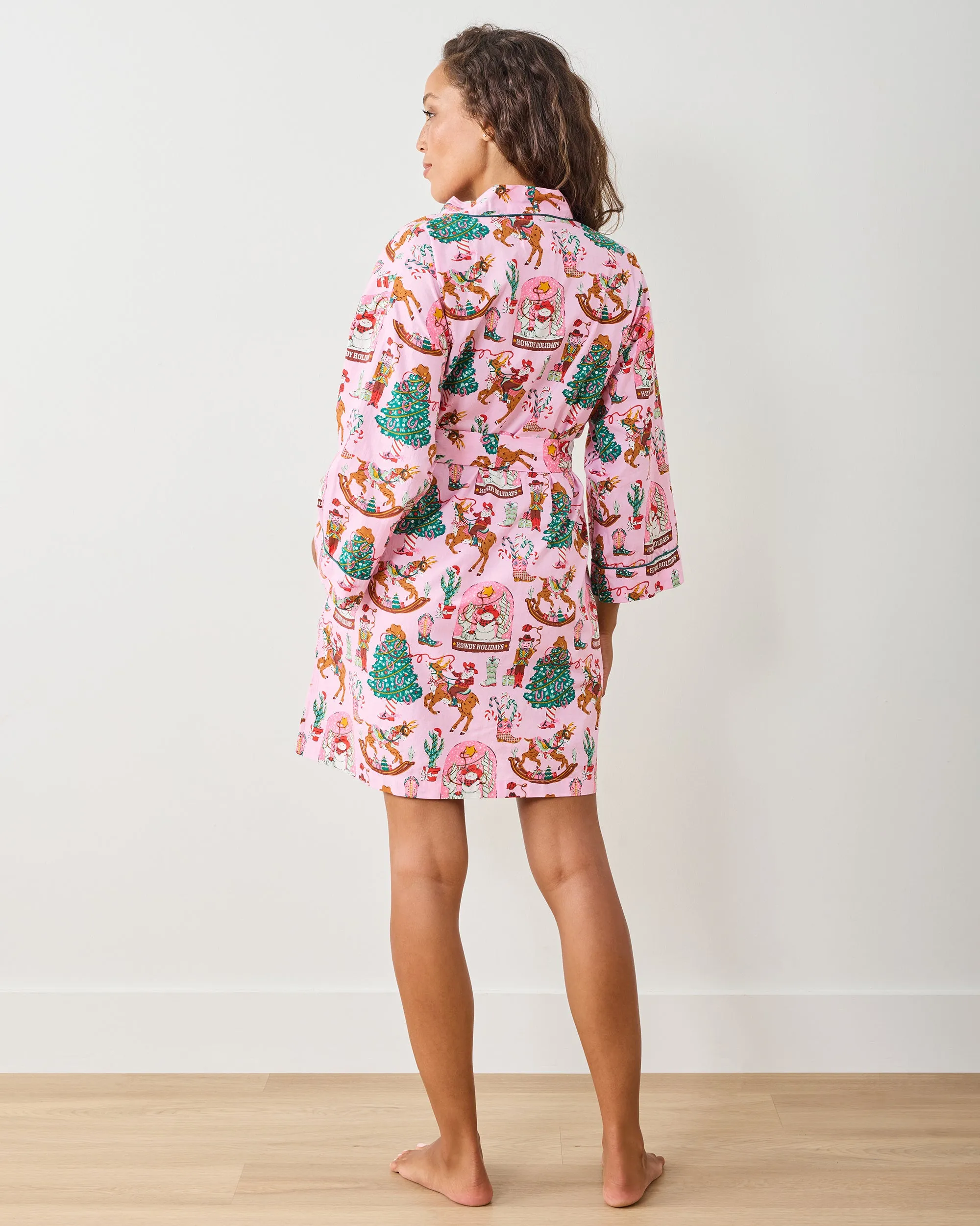 Cowboy Christmas - Getting Ready Robe - Pink Boots sold by Printfresh product image thumbnail 5