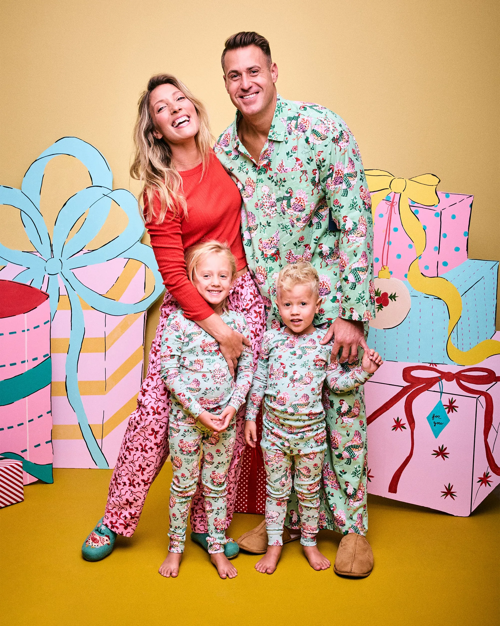 Holiday Hens - Men's Long PJ Set - Sage sold by Printfresh product image thumbnail 2