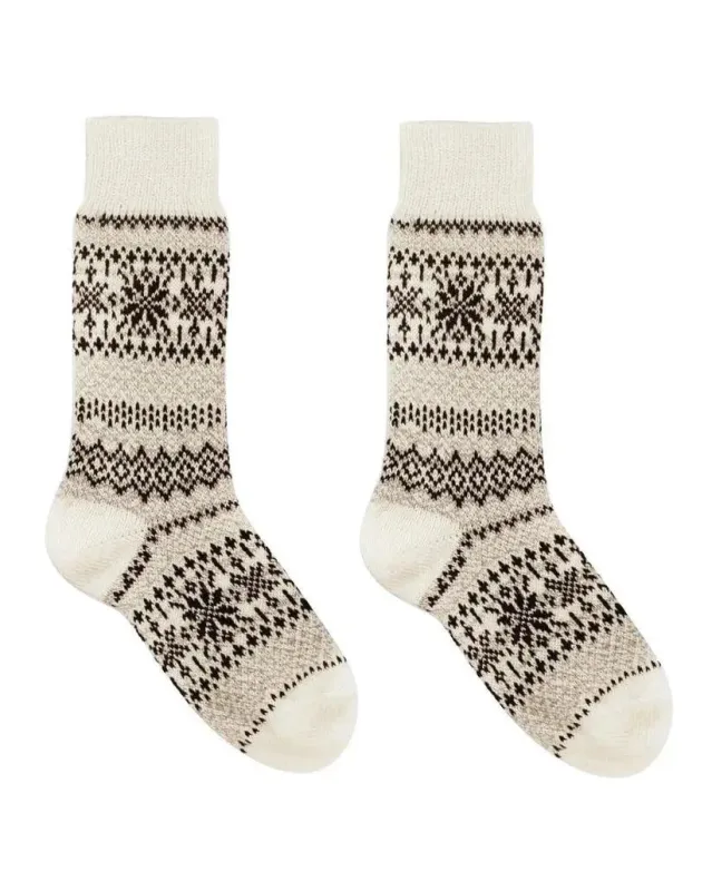 Cream Combo - Nordic Cozy Socks sold by Printfresh