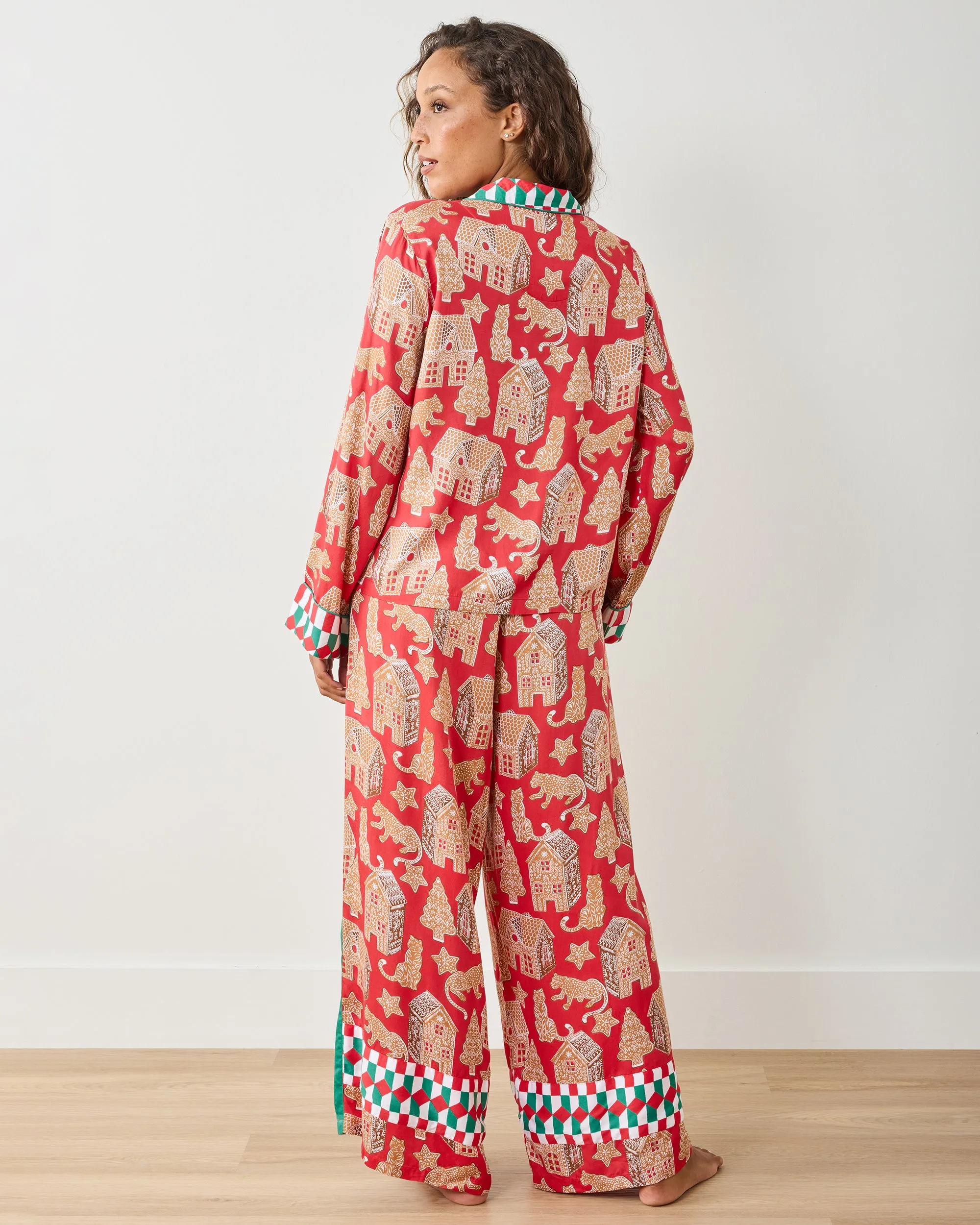 Gingerbread Party - Eco Satin Rittenhouse Set - Ruby sold by Printfresh product image thumbnail 4