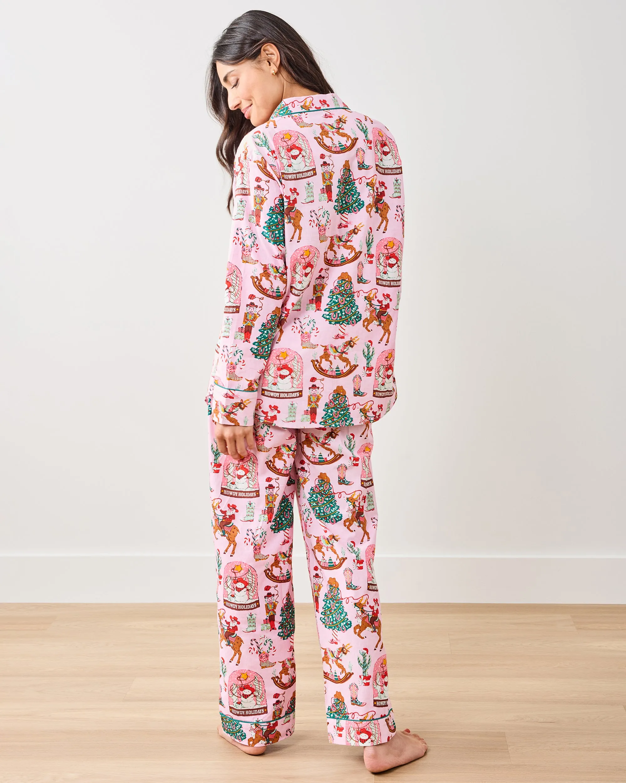 Cowboy Christmas - Petite Long PJ Set - Pink Boots sold by Printfresh product image thumbnail 5