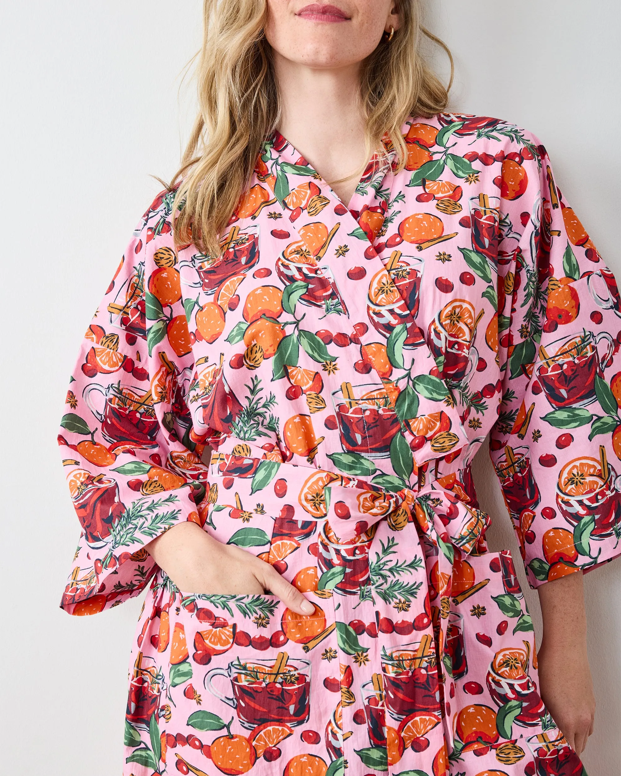 Mulled Wine - Long Robe - Pink Tinsel sold by Printfresh product image thumbnail 5