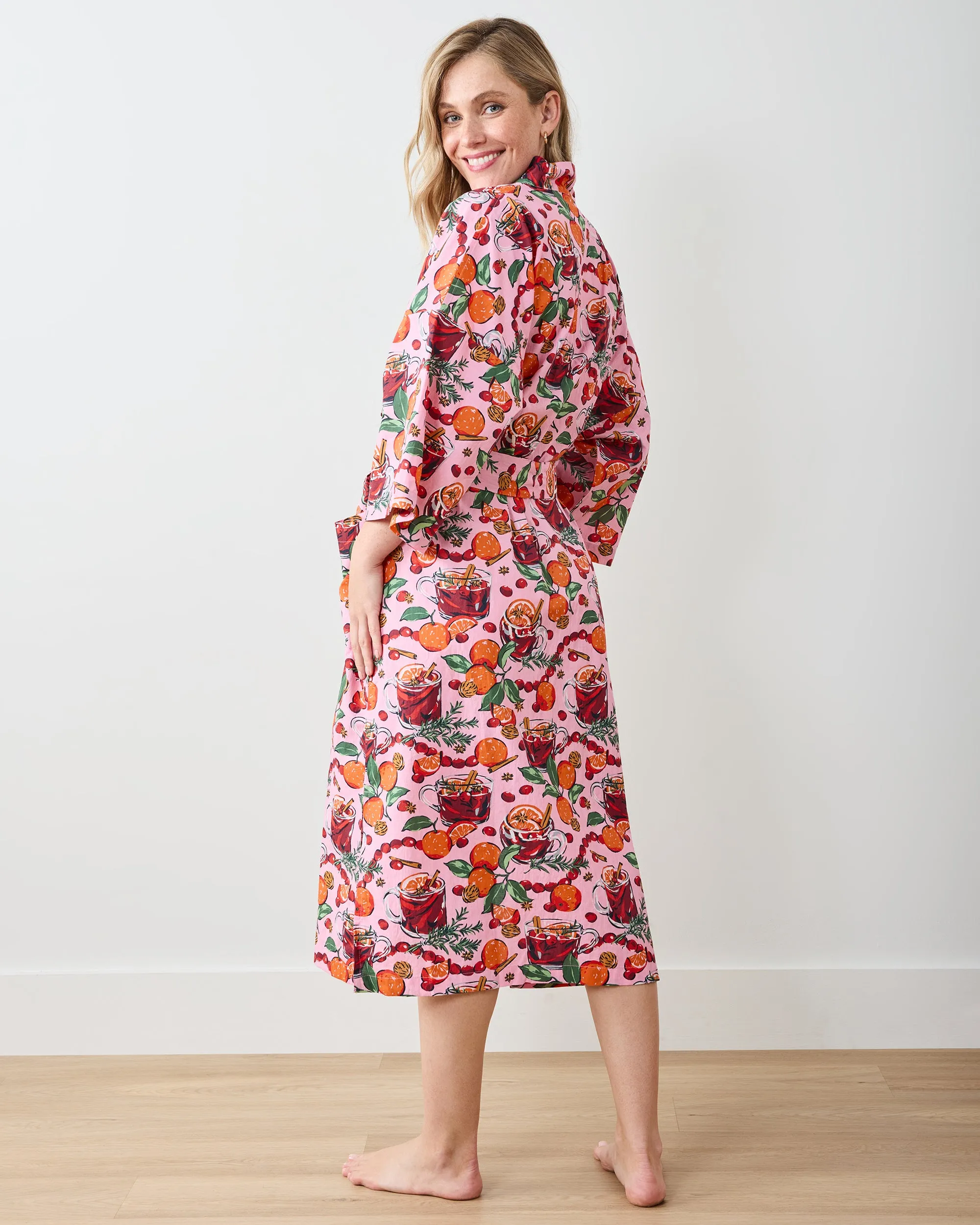 Mulled Wine - Long Robe - Pink Tinsel sold by Printfresh product image thumbnail 4