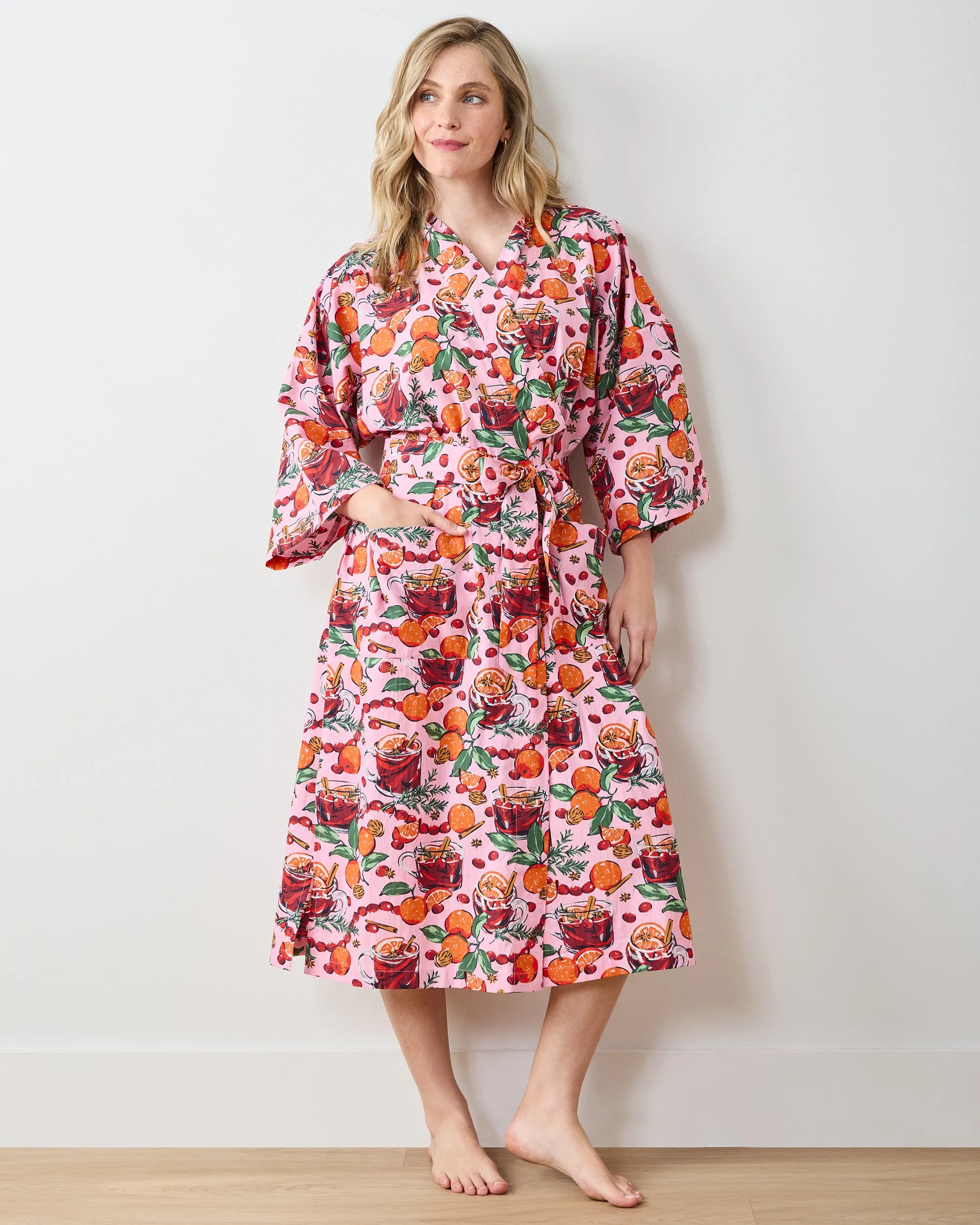 Mulled Wine - Long Robe - Pink Tinsel sold by Printfresh product image thumbnail 2