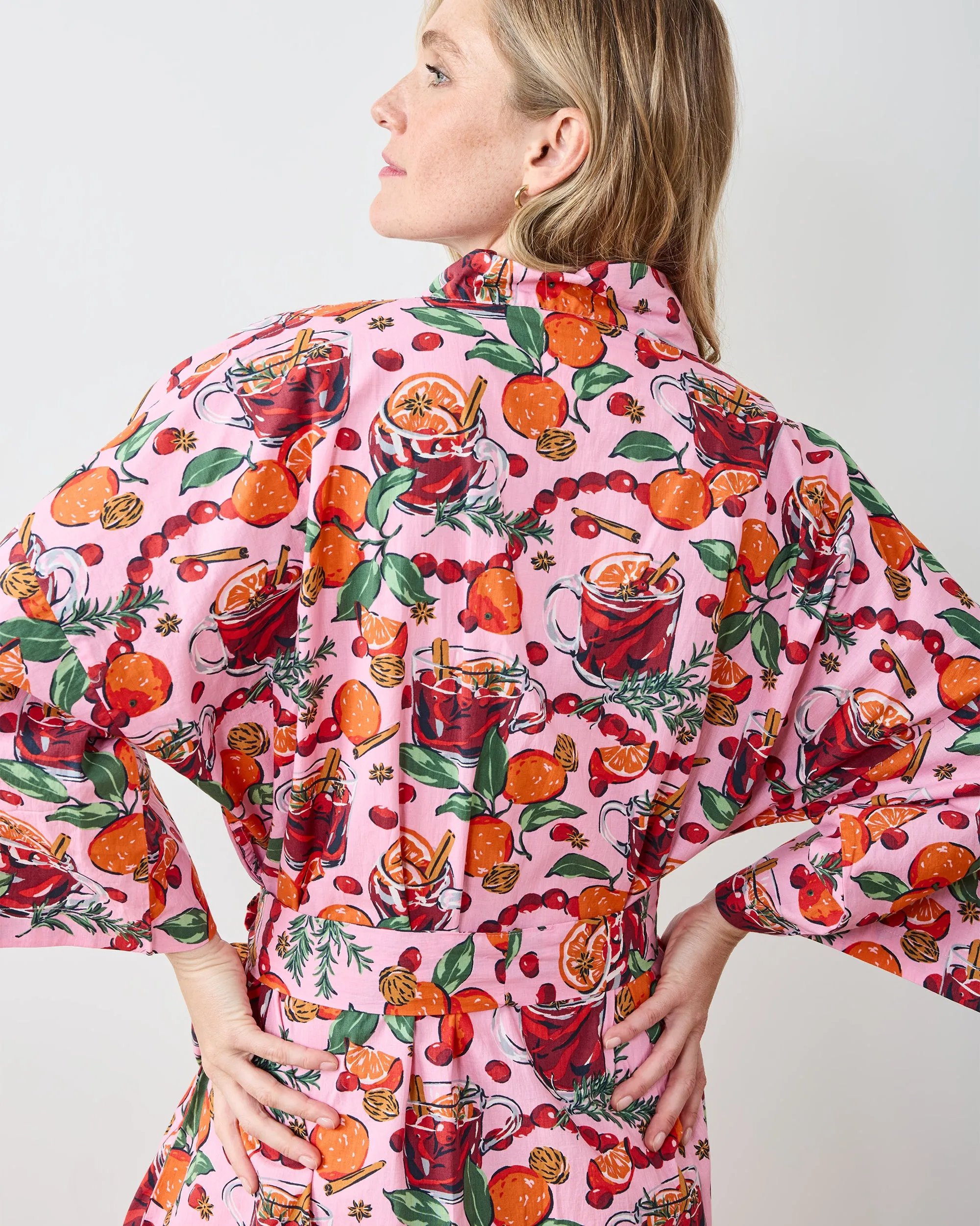 Mulled Wine - Long Robe - Pink Tinsel sold by Printfresh product image thumbnail 3