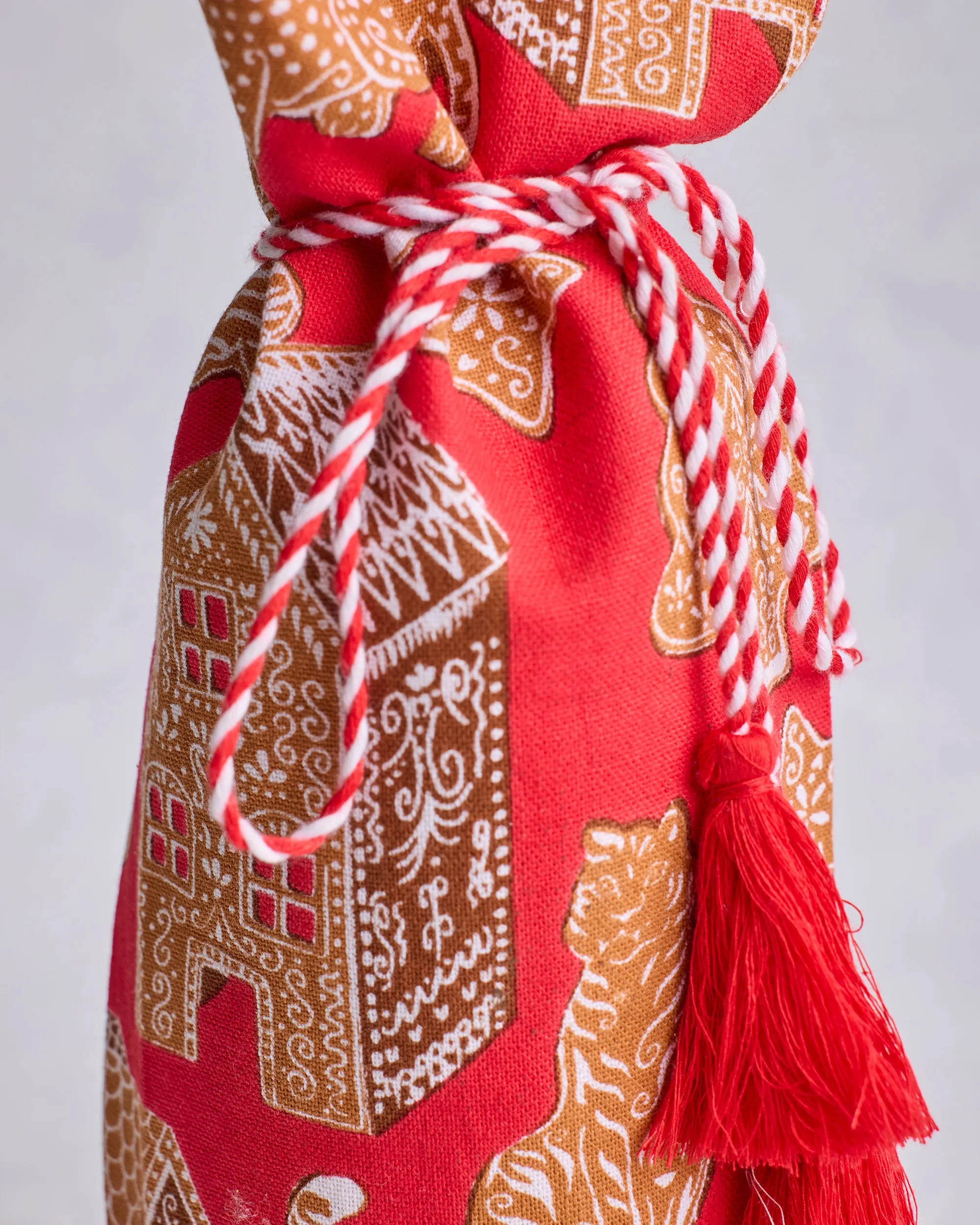 Gingerbread Party - Wine Bag - Ruby sold by Printfresh product image thumbnail 2