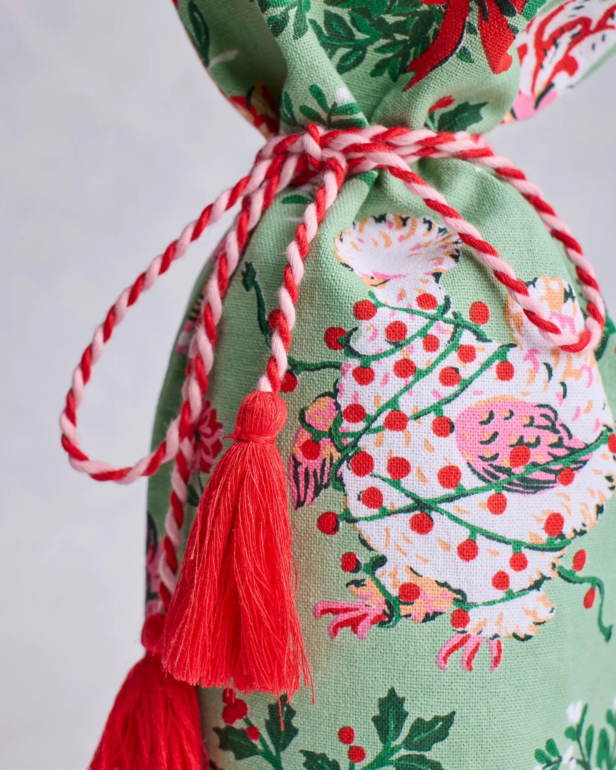 Holiday Hens - Wine Bag - Sage sold by Printfresh product image thumbnail 2