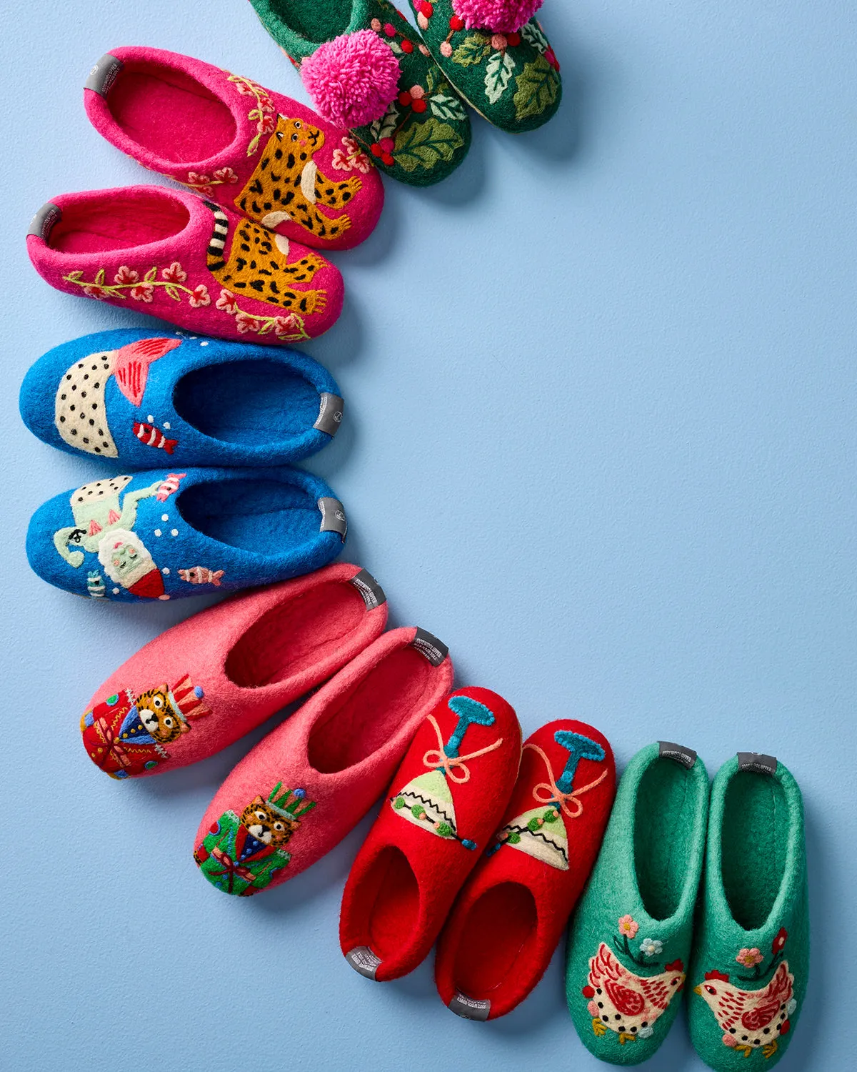 French Knot X PF - Bagheera Slipper - Hot Pink sold by Printfresh product image thumbnail 3