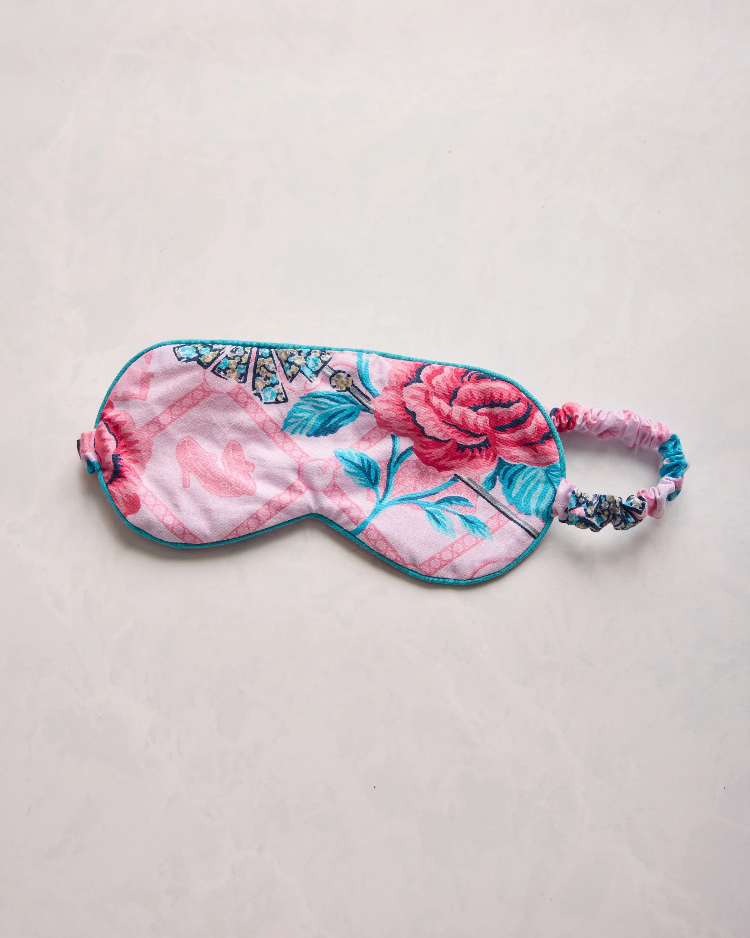 Glinda's Garden - Eco Satin Eye Mask - Popular Pink sold by Printfresh product image thumbnail 4