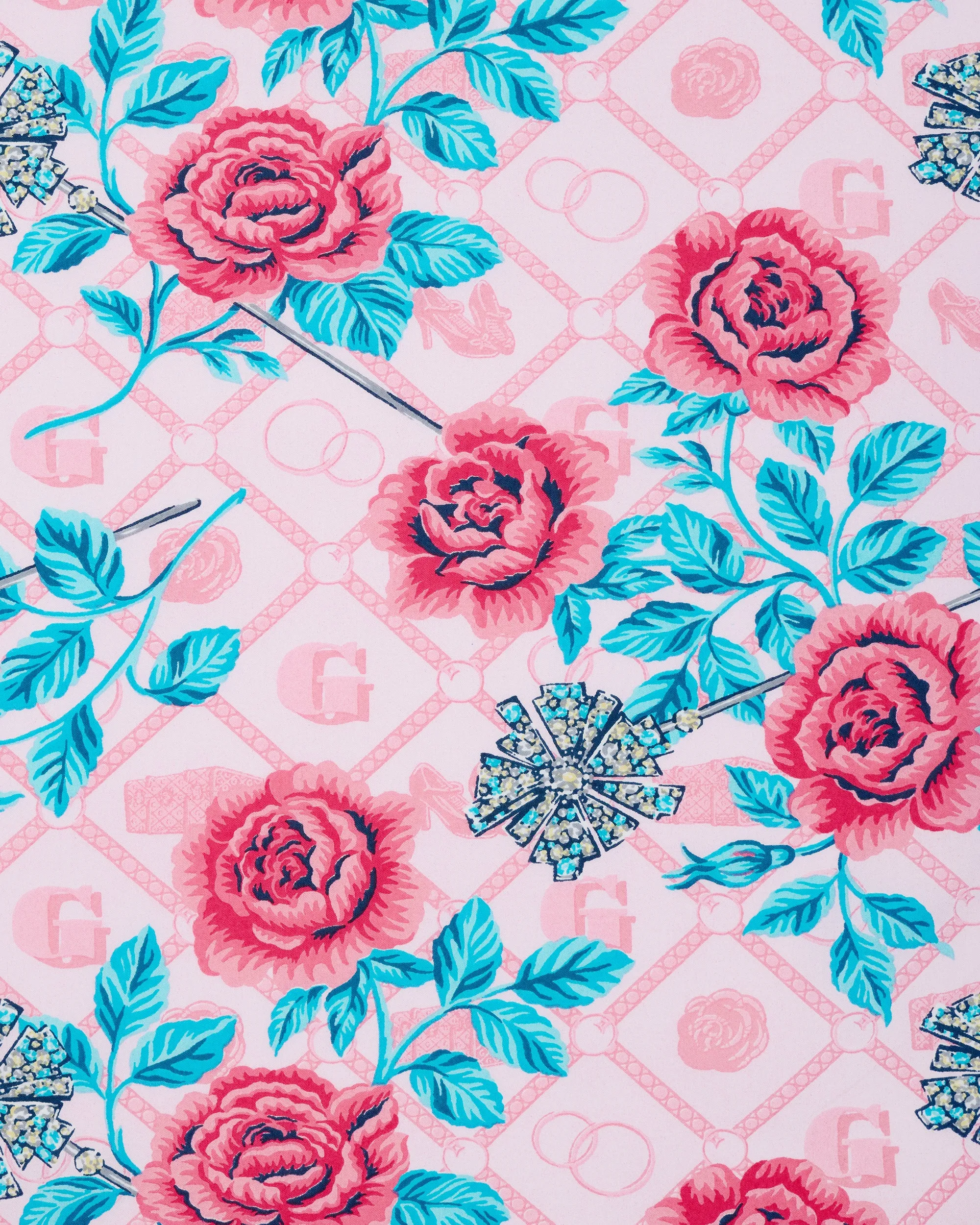 Glinda's Garden - Eco Satin Eye Mask - Popular Pink sold by Printfresh product image thumbnail 5