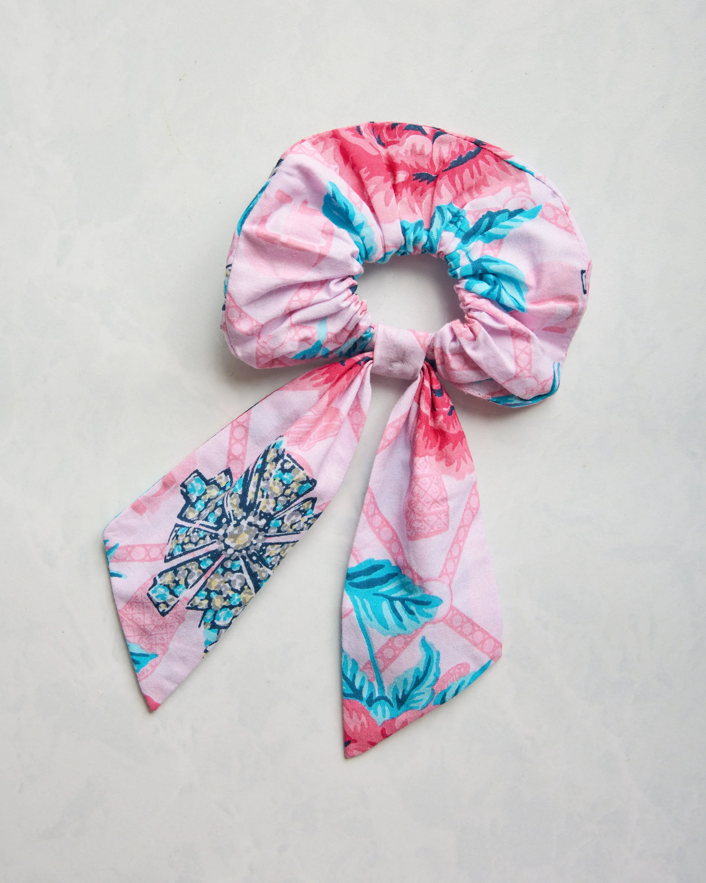 Glinda's Garden - Scrunchie - Popular Pink sold by Printfresh product image thumbnail 2
