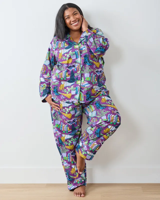 Elphaba's Alchemy  - Tall Long PJ Set - Brewed Blackberry sold by Printfresh