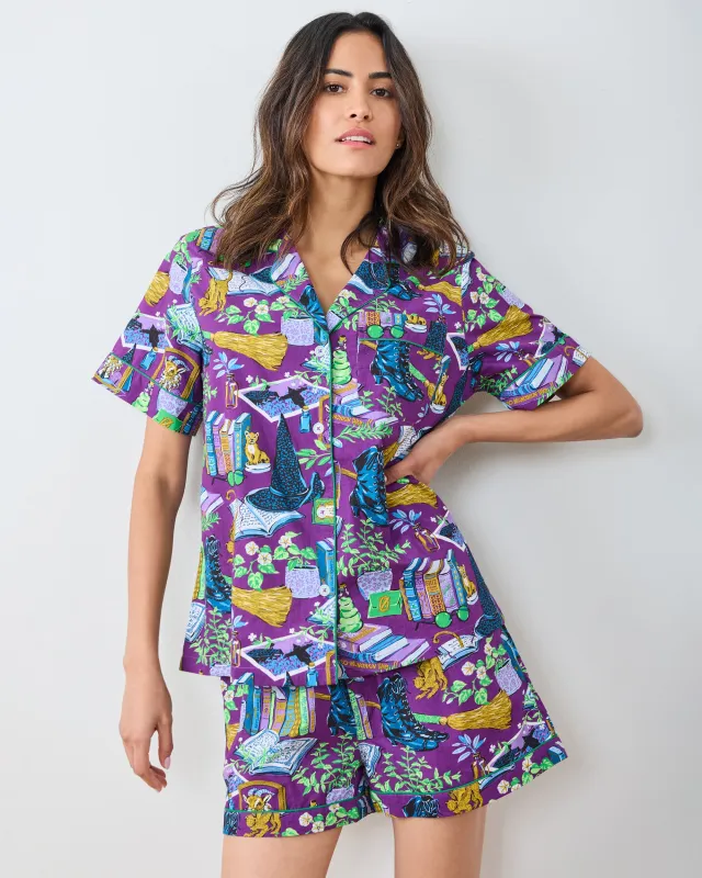 Elphaba's Alchemy - Short PJ Set - Brewed Blackberry sold by Printfresh