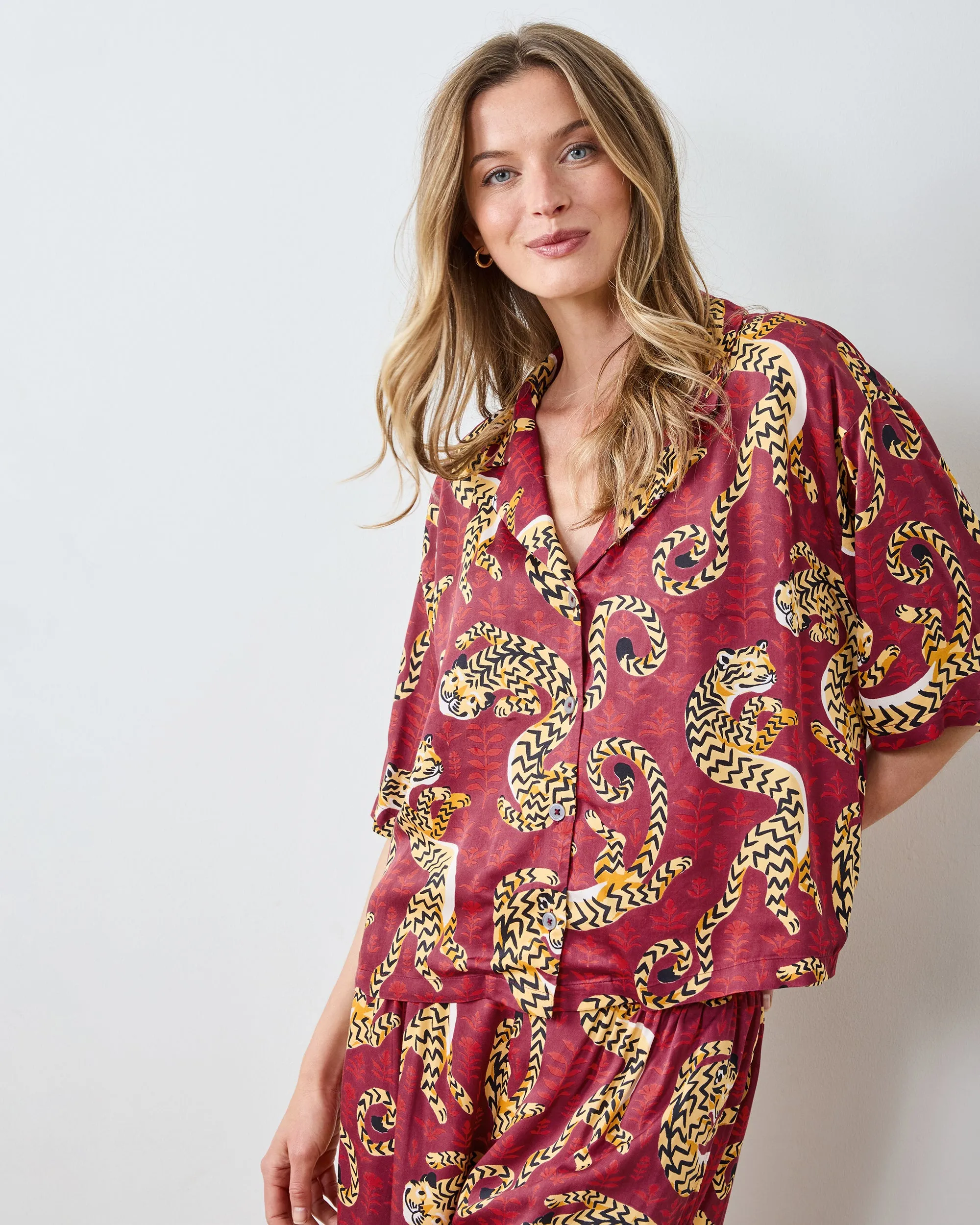 Twisted Tiger - Original Fit Petite Eco Satin Wildest Dreams Set - Merlot sold by Printfresh product image thumbnail 4