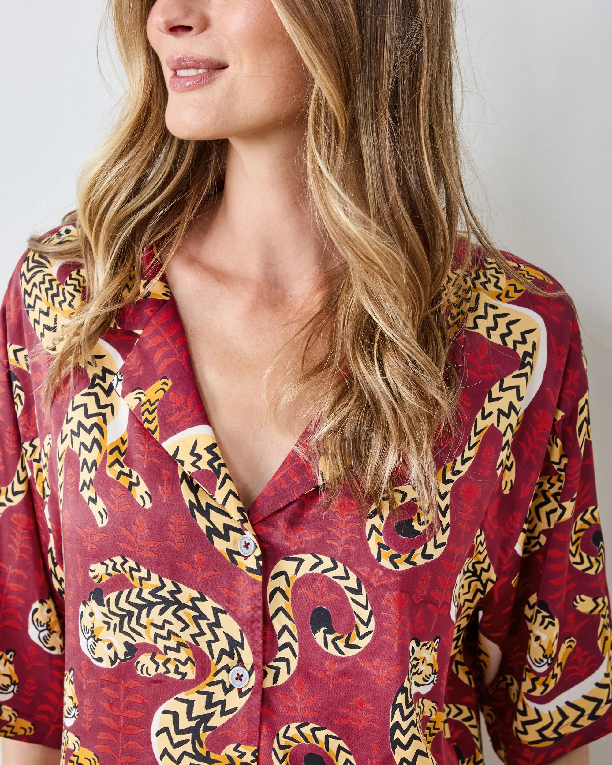 Twisted Tiger - Original Fit Petite Eco Satin Wildest Dreams Set - Merlot sold by Printfresh product image thumbnail 3