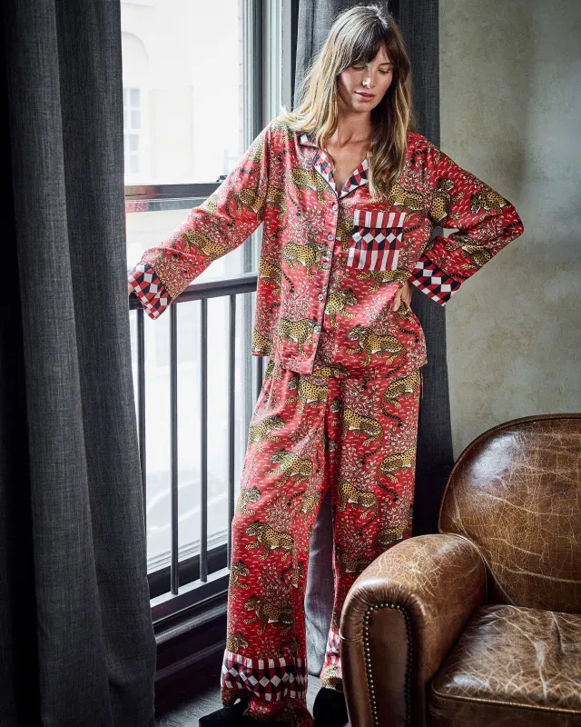 Bagheera - Tall Eco Satin Rittenhouse Set - Scarlet sold by Printfresh