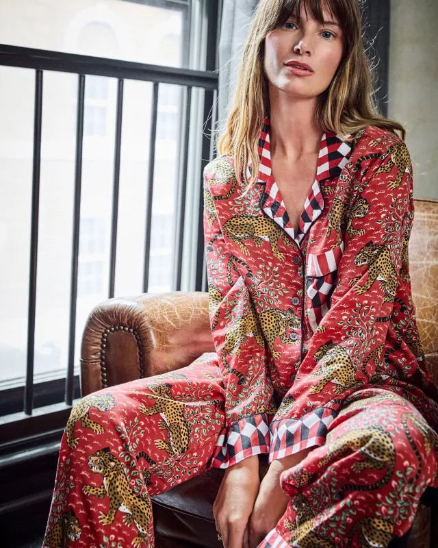 Bagheera - Eco Satin Rittenhouse Set - Scarlet sold by Printfresh