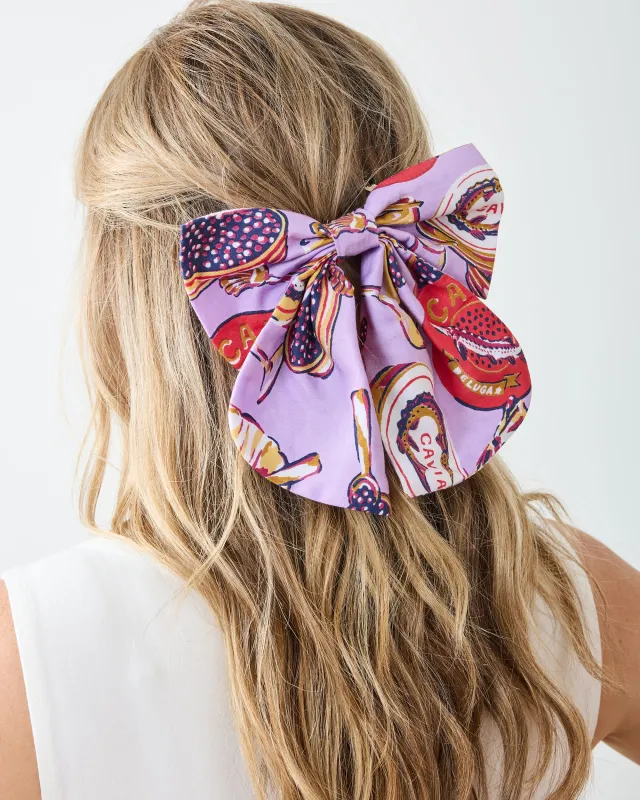 Champagne & Caviar - Eco Satin Charleston Bow - Lavender Spritz made by Printfresh