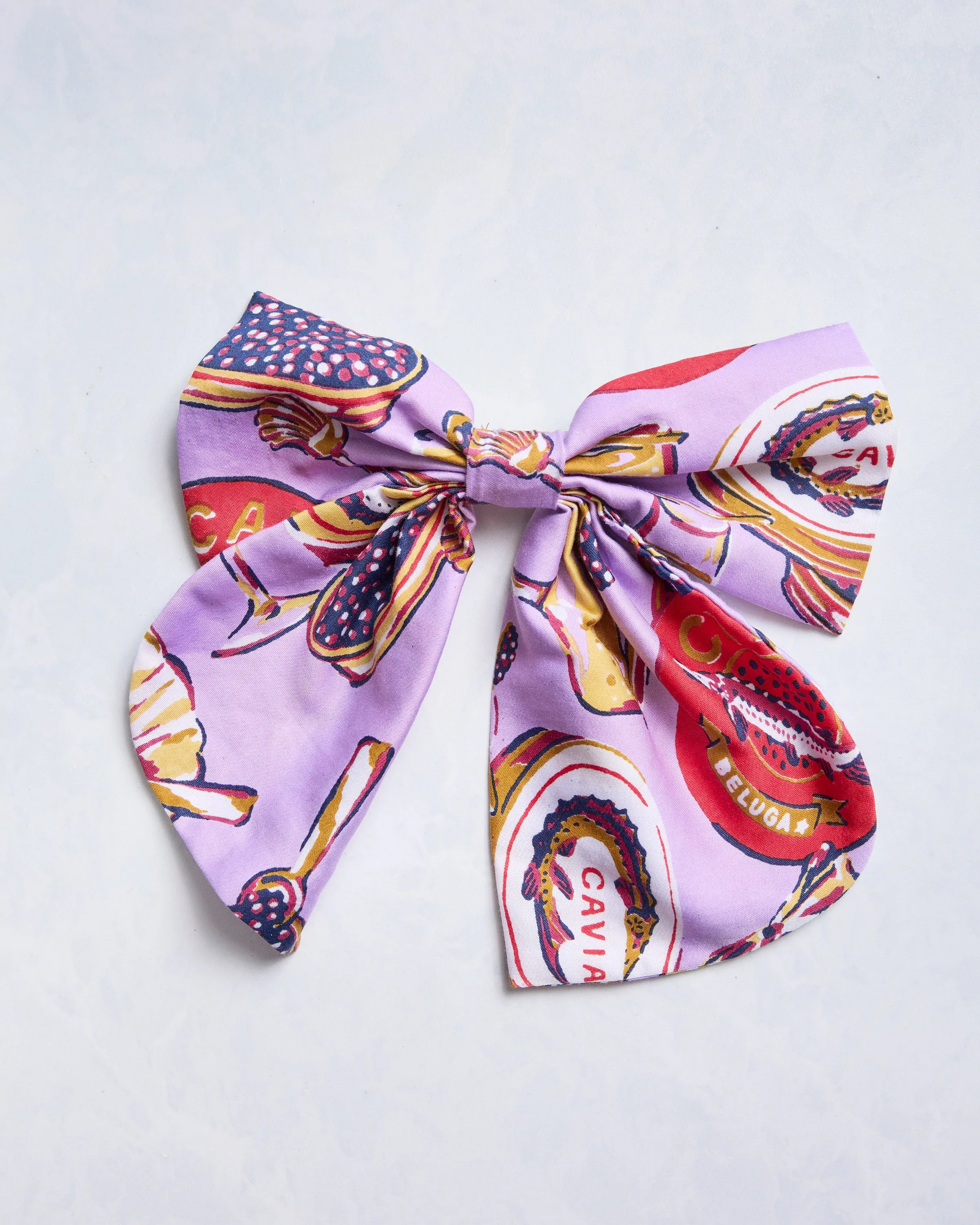 Champagne & Caviar - Eco Satin Charleston Bow - Lavender Spritz sold by Printfresh product image thumbnail 2