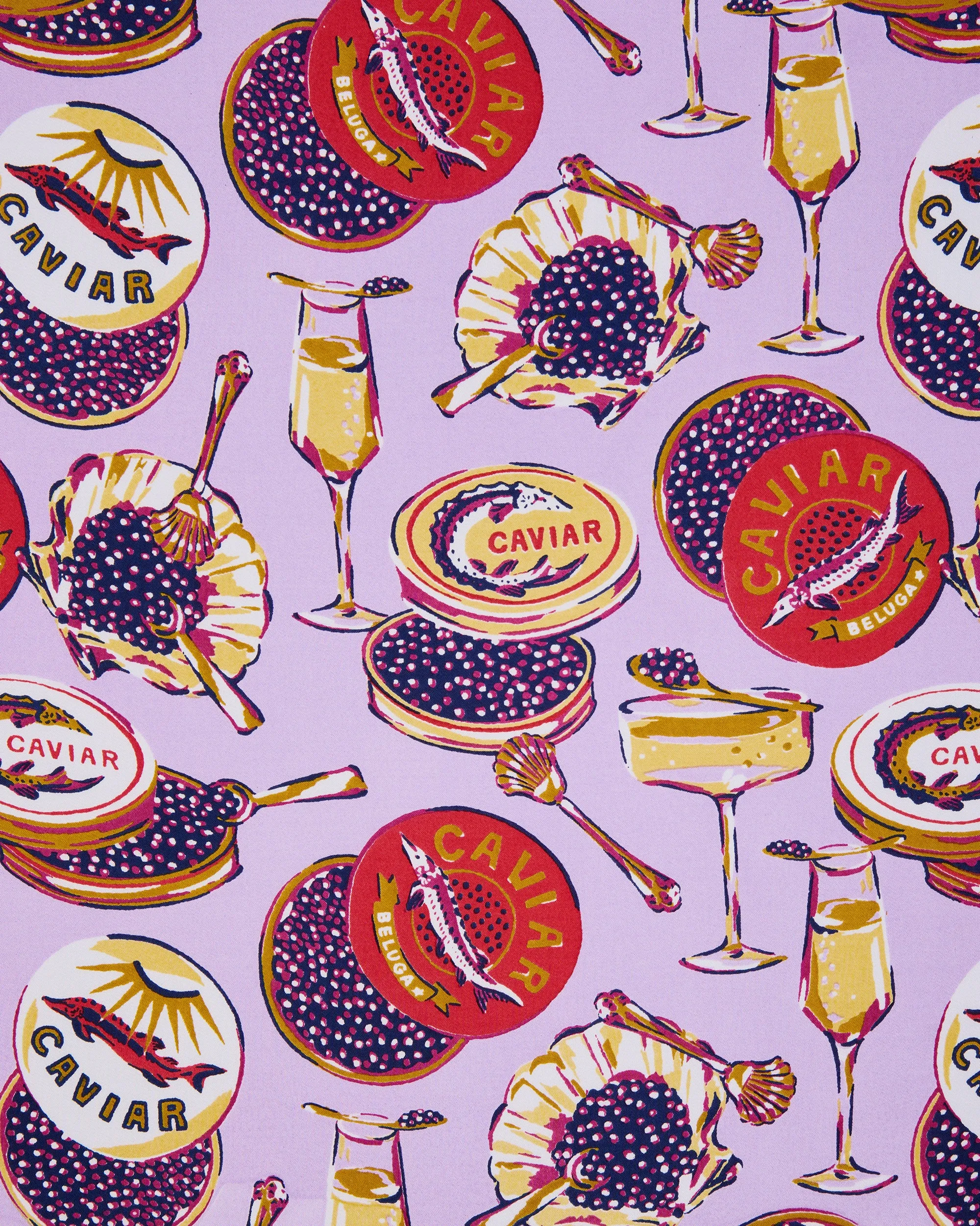 Champagne & Caviar - Eco Satin Charleston Bow - Lavender Spritz sold by Printfresh product image thumbnail 3