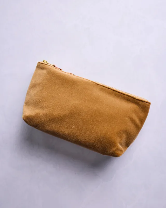 Bronze - Velvet Travel Clutch sold by Printfresh