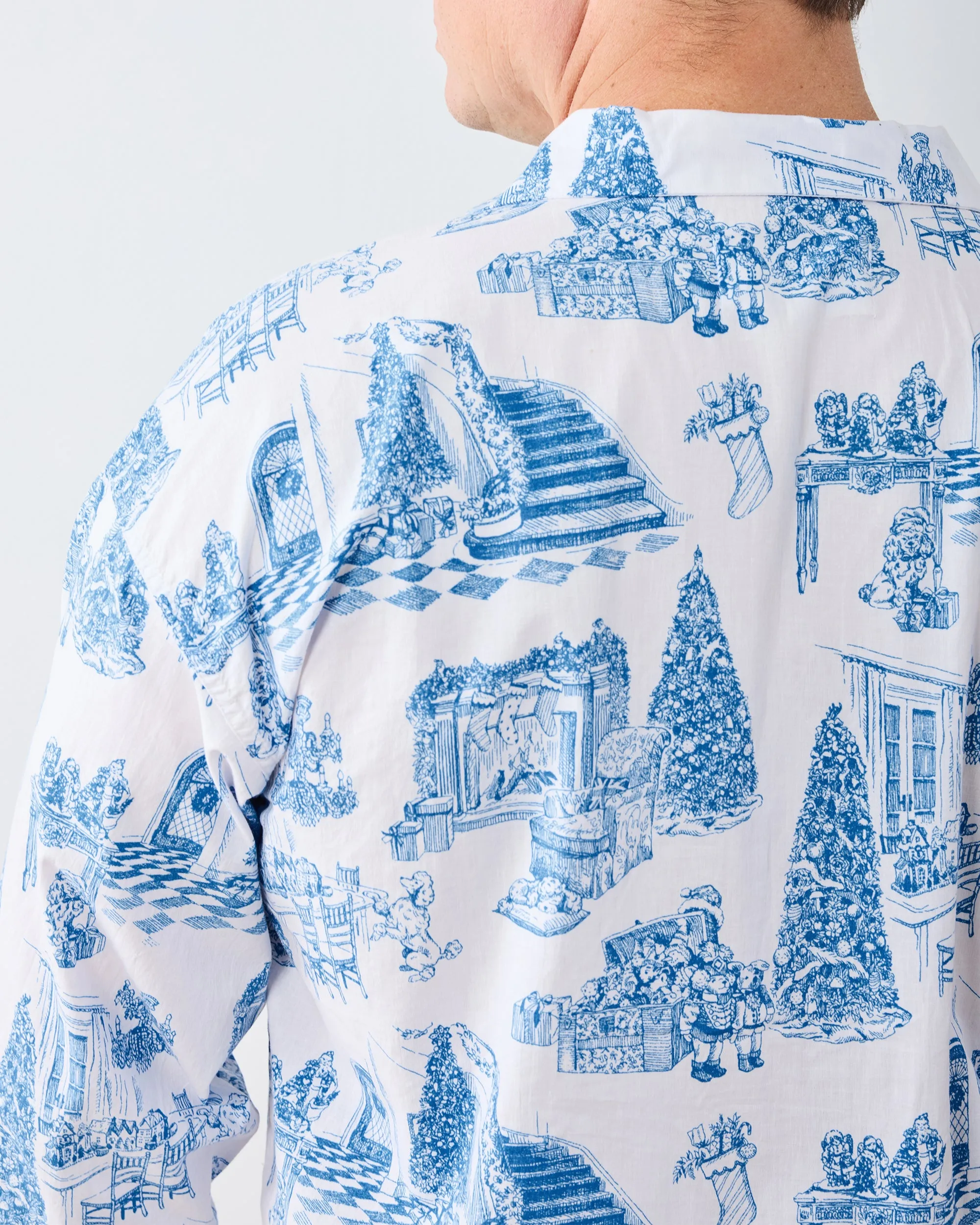 Hollywood Holiday - Men's Long PJ Set - Snow Cloud sold by Printfresh product image thumbnail 3