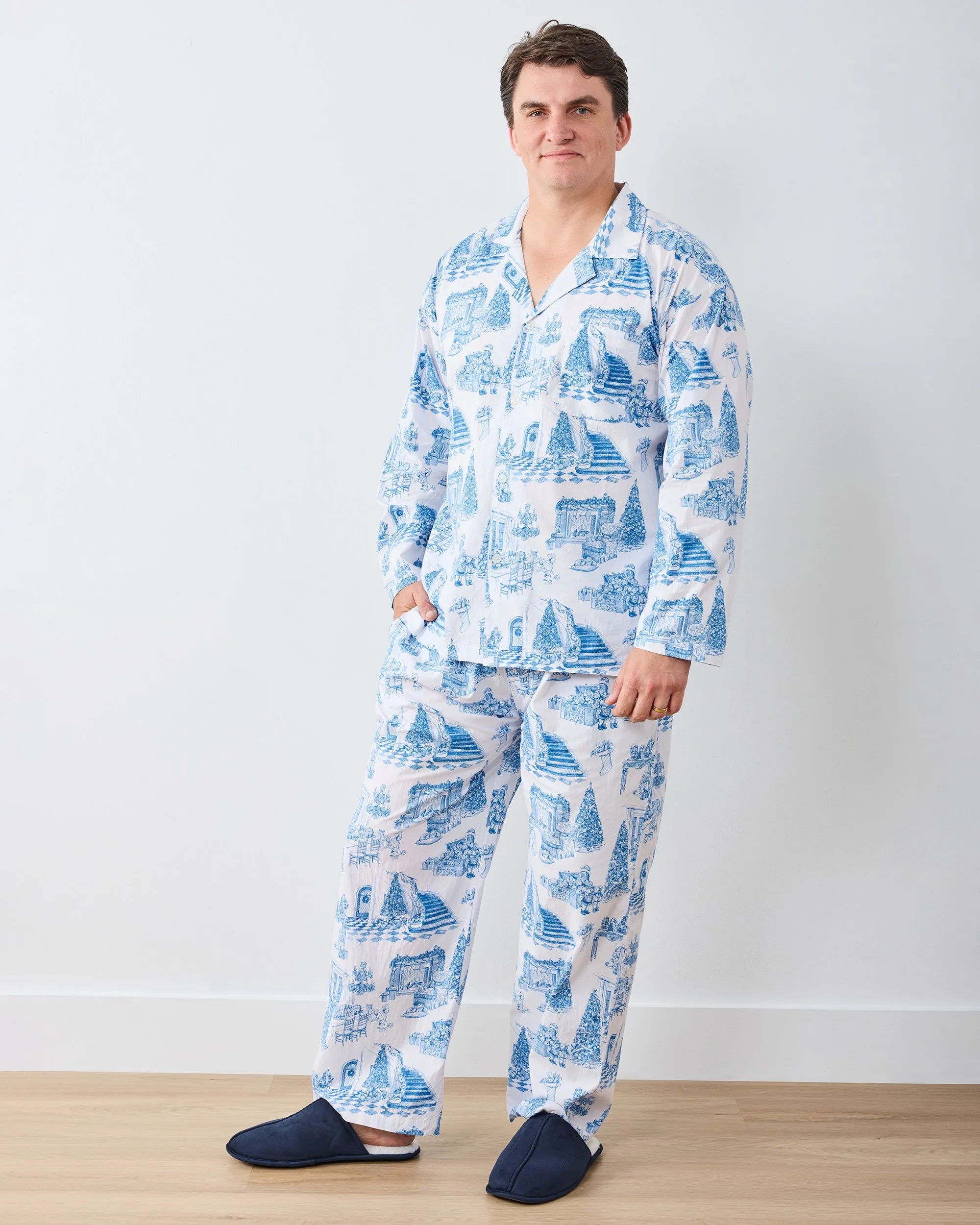 Hollywood Holiday - Men's Long PJ Set - Snow Cloud sold by Printfresh product image thumbnail 2