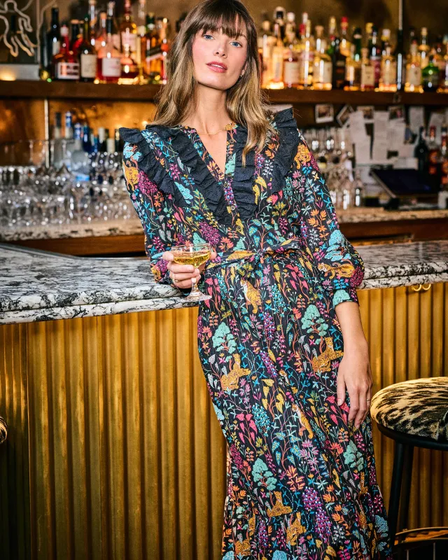 Garden Menagerie - Macy Dress - Ink sold by Printfresh