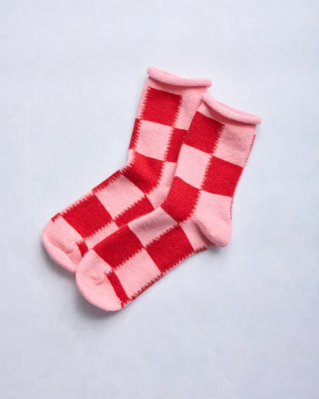 Red/Pink Combo - Felicity Cashmere Crew sold by Printfresh