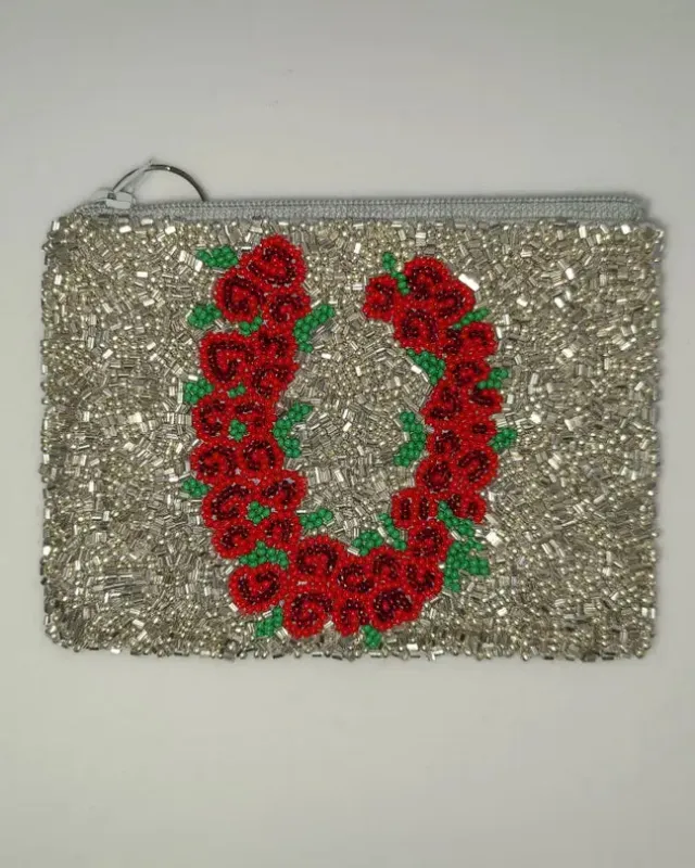 Silver Combo - Roses Horseshoe Coin Purse - Tiana Designs sold by Printfresh