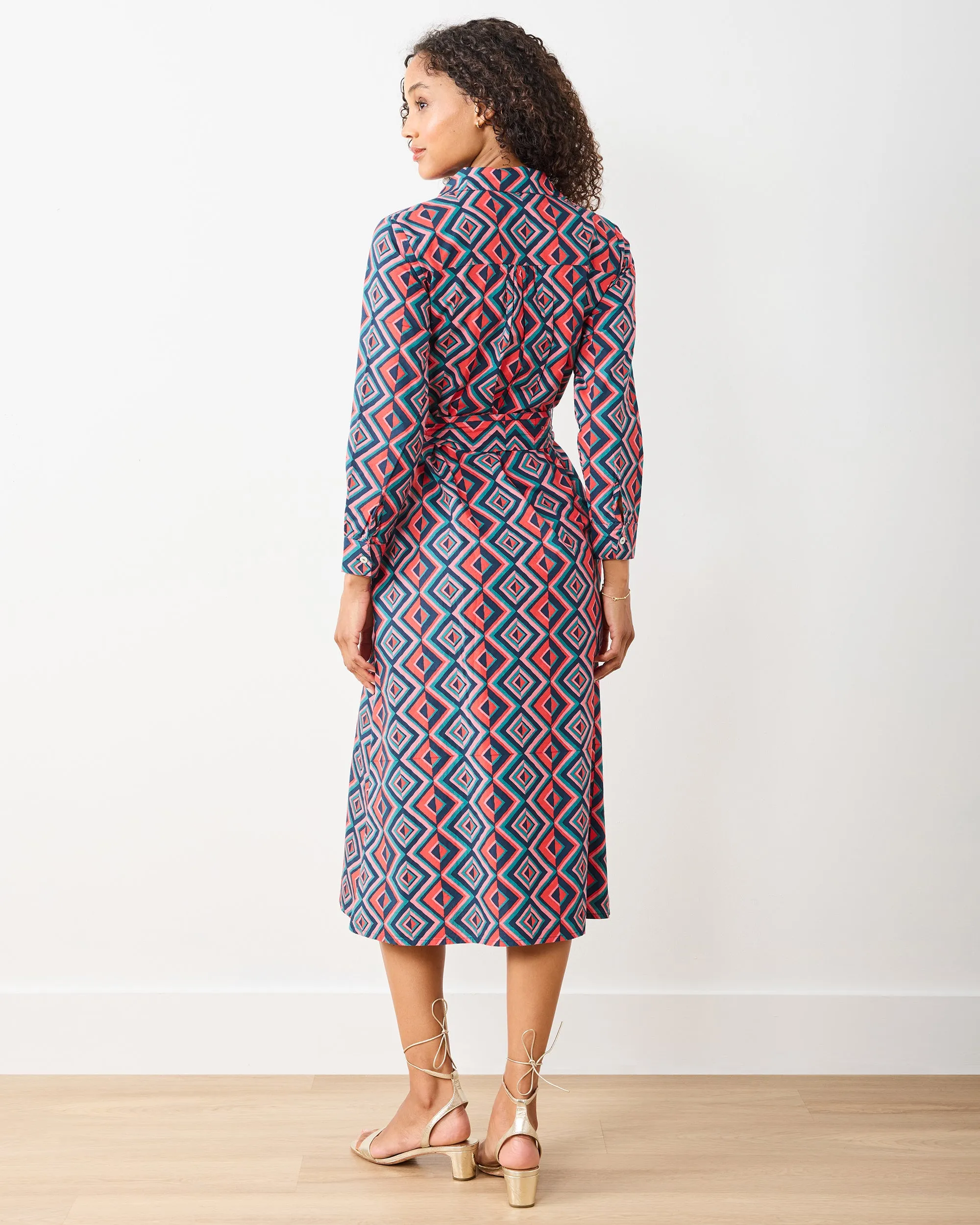 Kaleidoscope Diamond - Monaco Dress - Navy/Red sold by Printfresh product image thumbnail 5