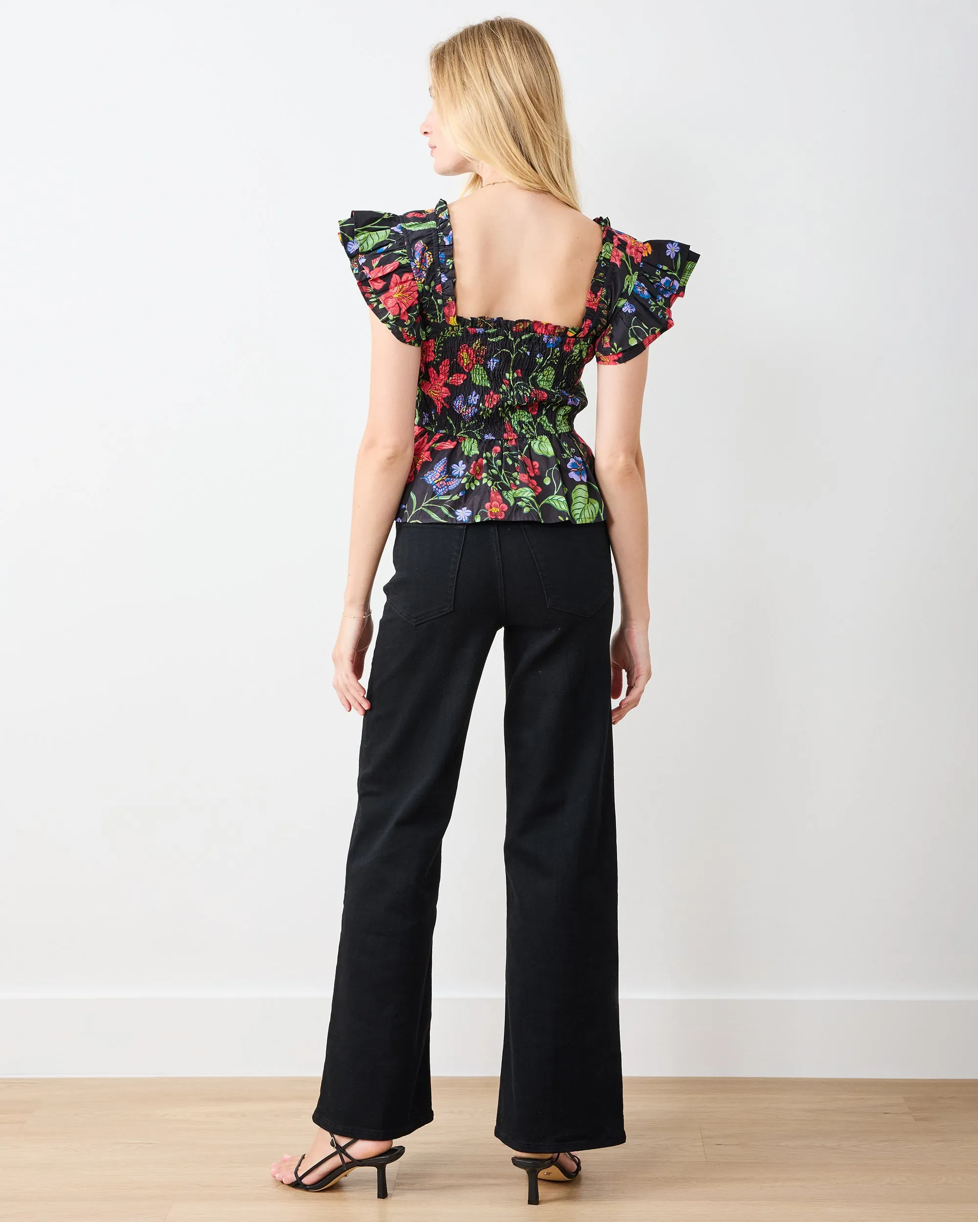 Moonlit Botanical - Iris Blouse - Ink sold by Printfresh product image thumbnail 4