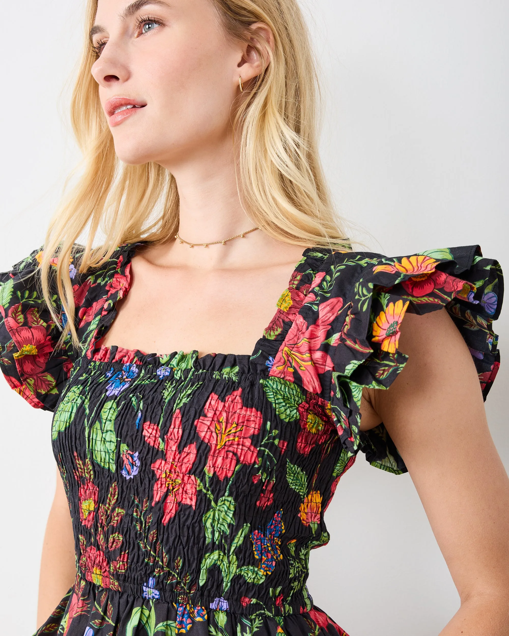 Moonlit Botanical - Iris Blouse - Ink sold by Printfresh product image thumbnail 3