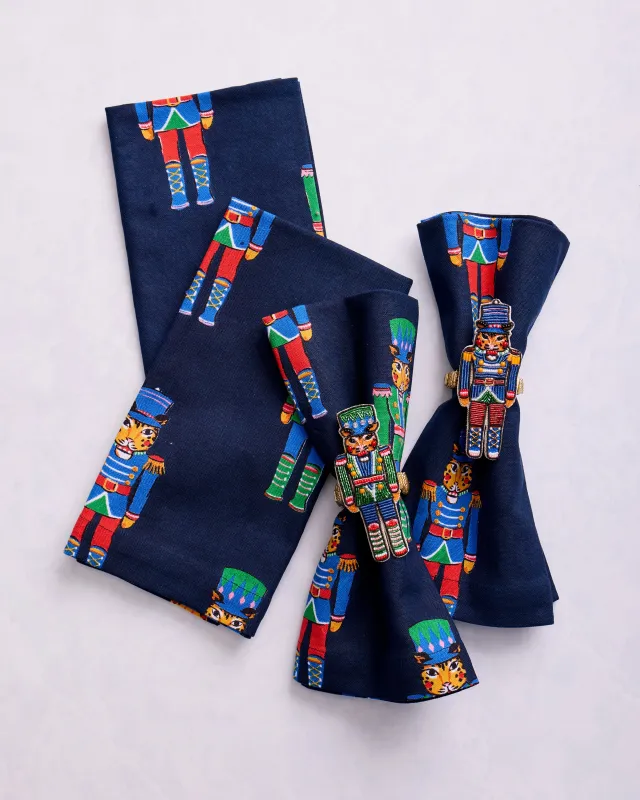 Leopard Nutcracker Tablescape Bundle - Navy sold by Printfresh