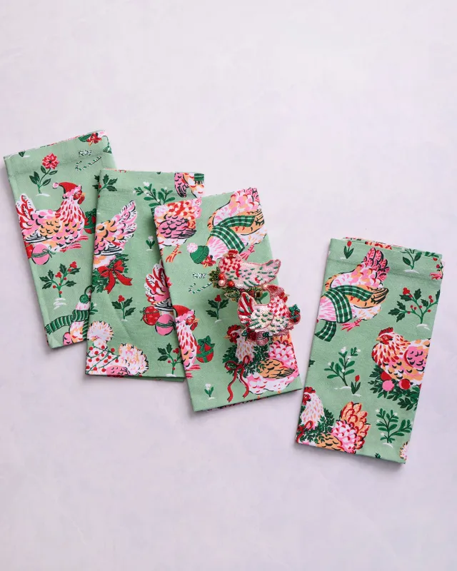 Holiday Hens - Tablescape Bundle - Sage sold by Printfresh