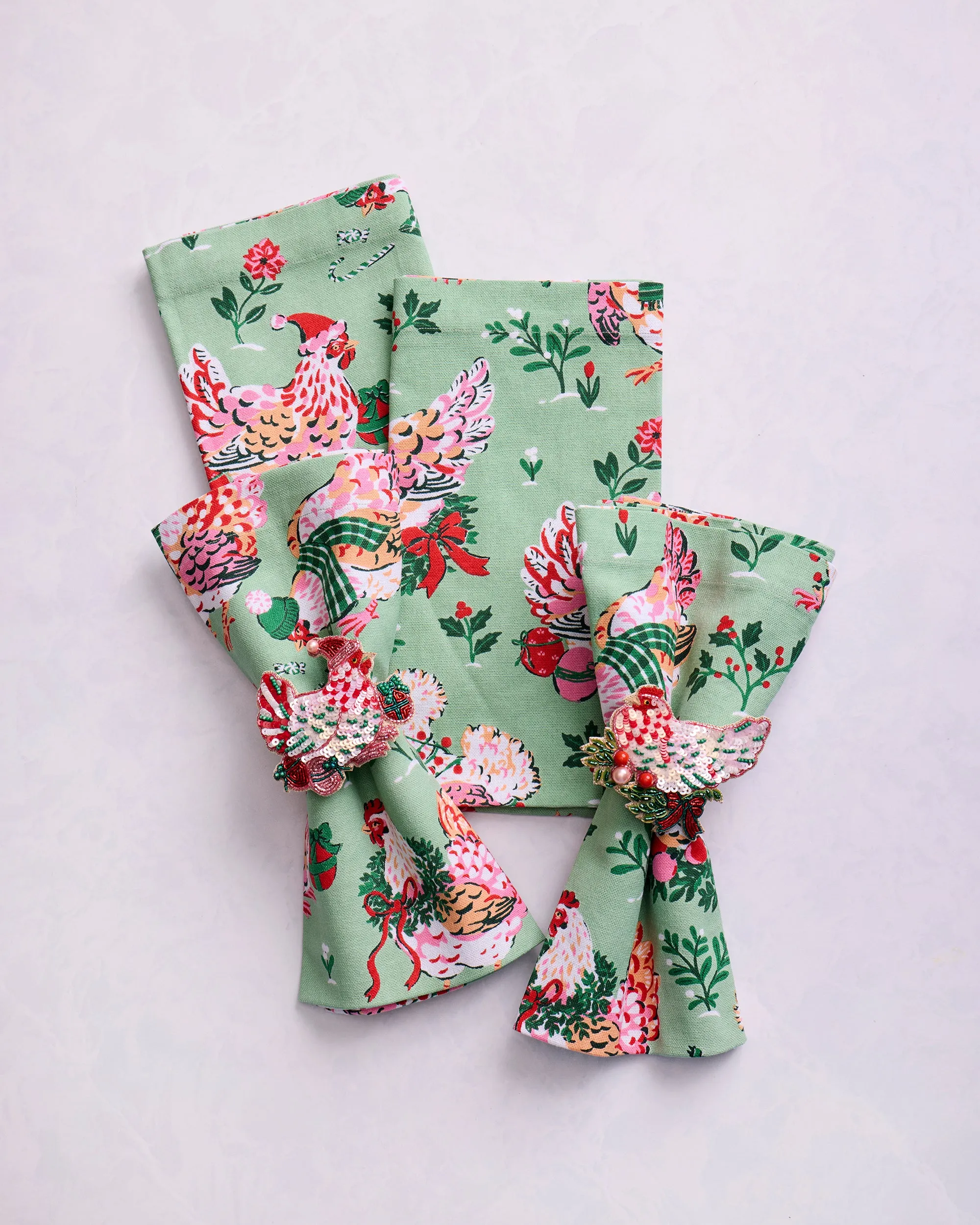 Holiday Hens - Tablescape Bundle - Sage sold by Printfresh product image thumbnail 5